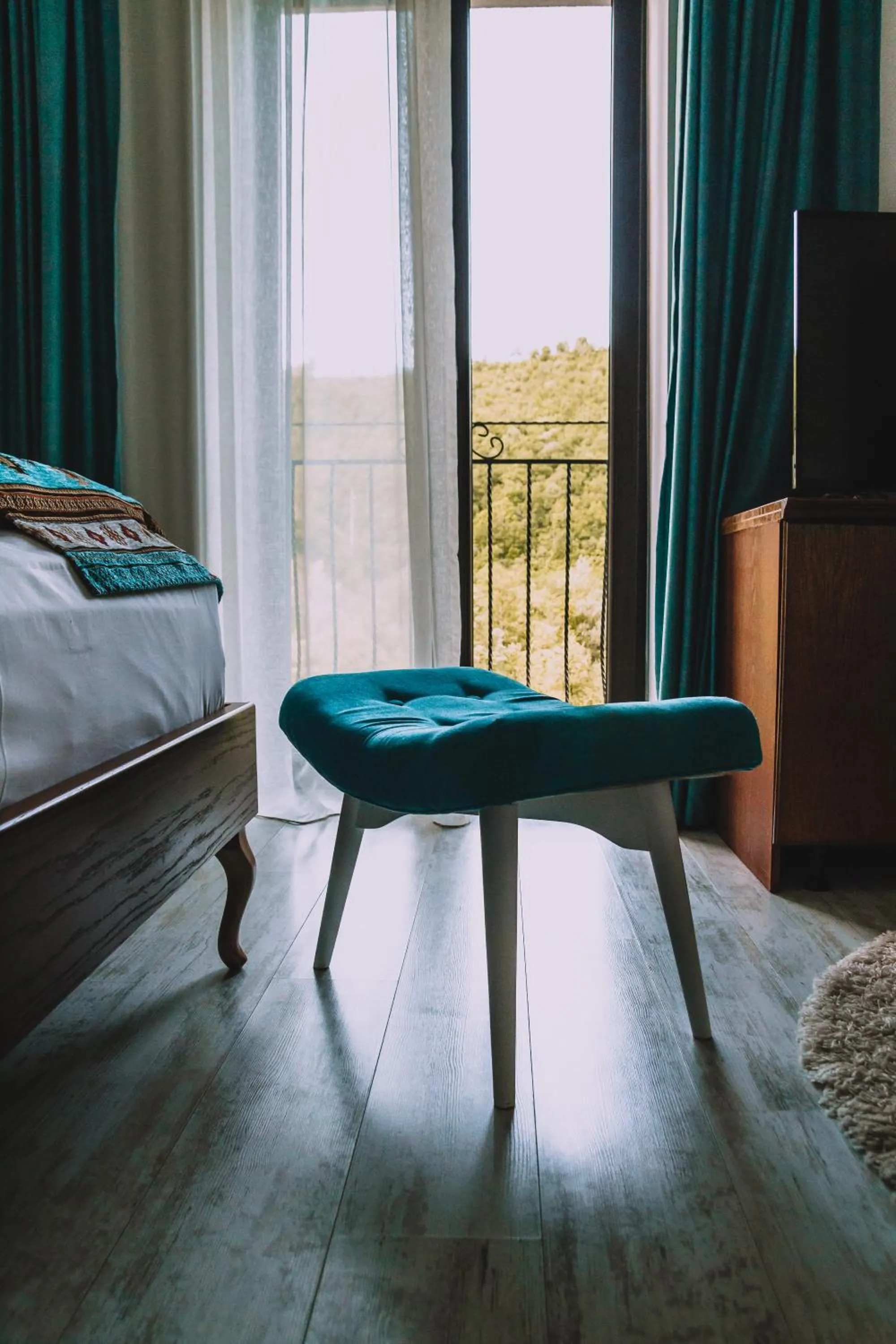 View (from property/room), Bed in Hotel Kostelski Buk