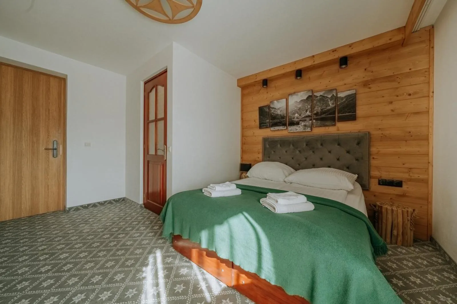 Bed in Willa Swoboda Garden Spa