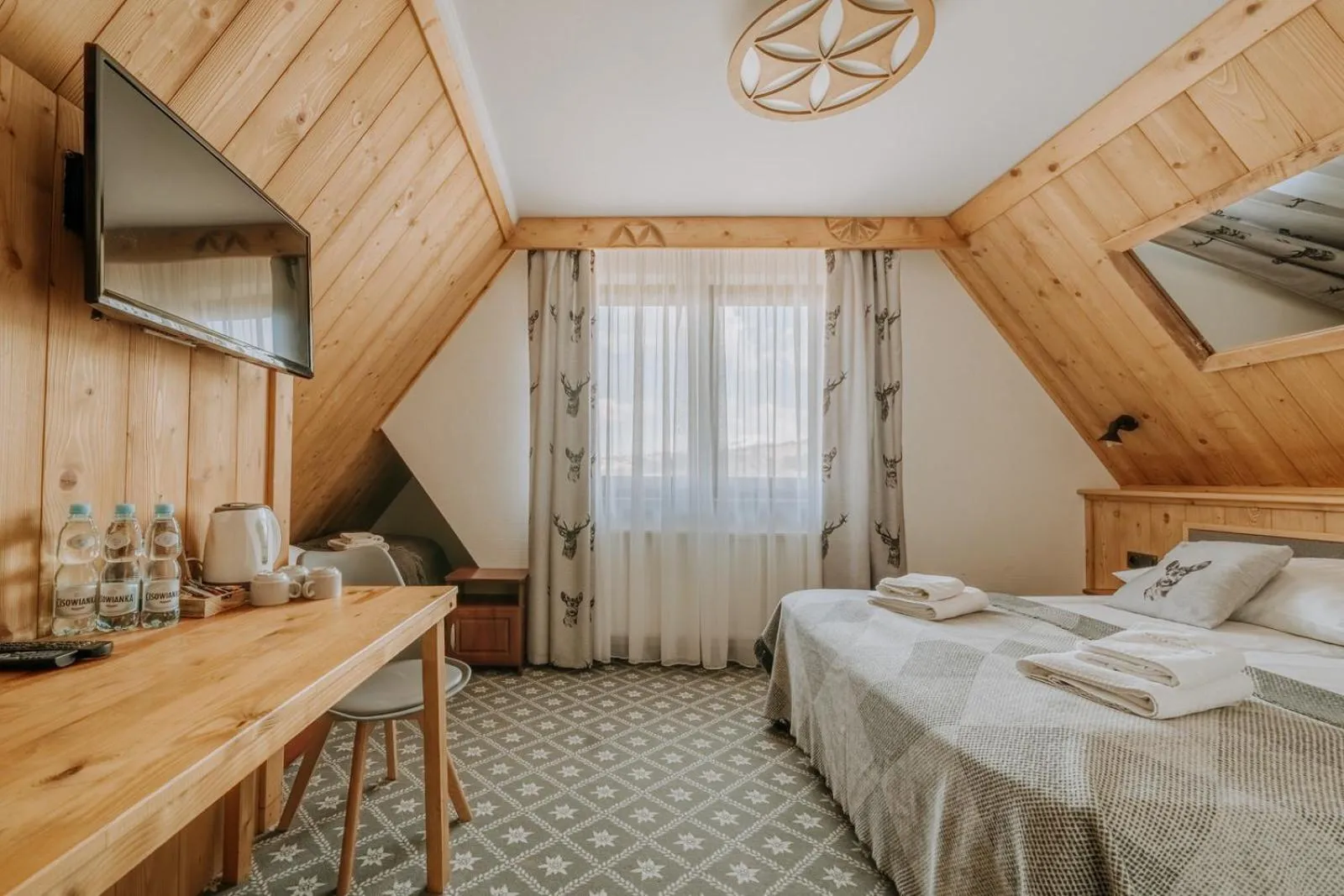 Bed in Willa Swoboda Garden Spa