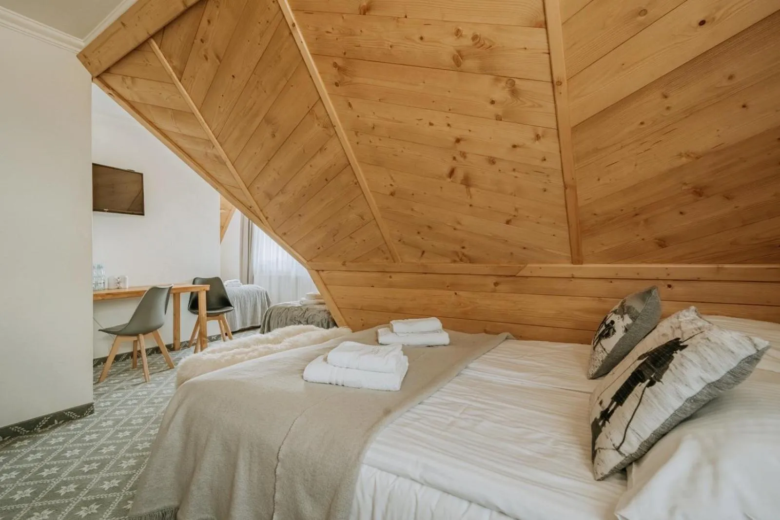 Bed in Willa Swoboda Garden Spa