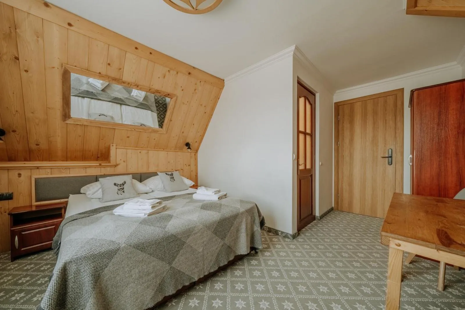 Bed in Willa Swoboda Garden Spa