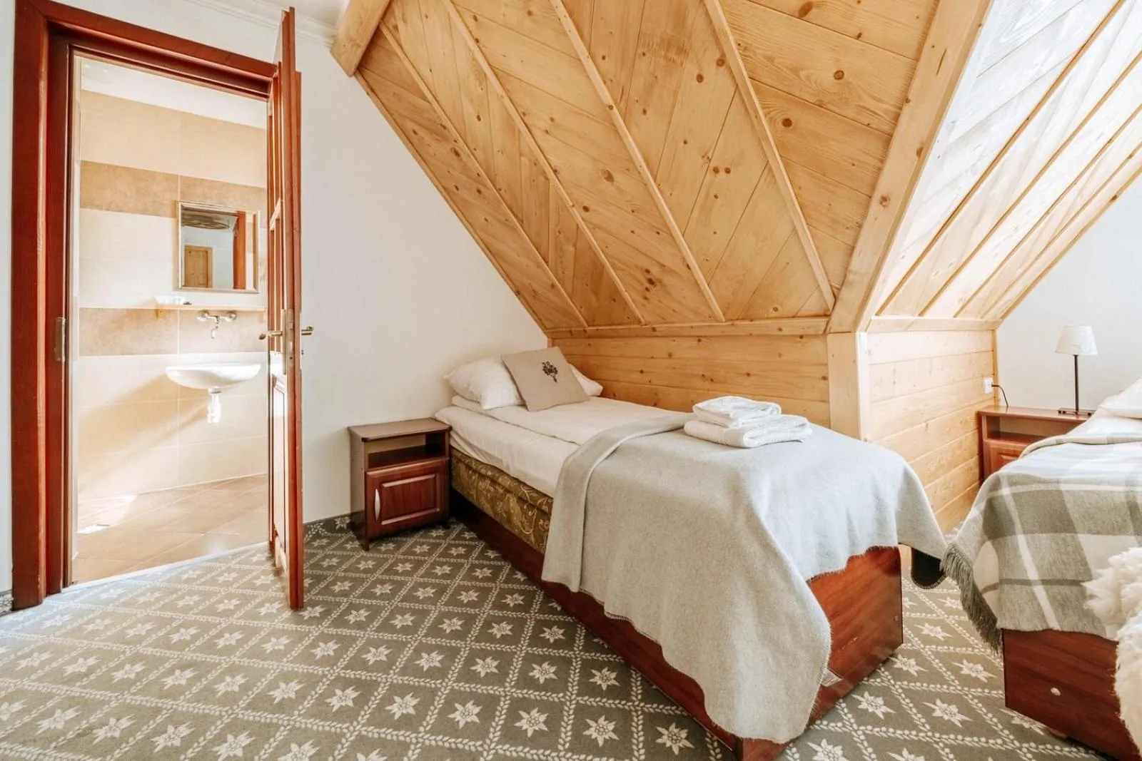 Bed in Willa Swoboda Garden Spa