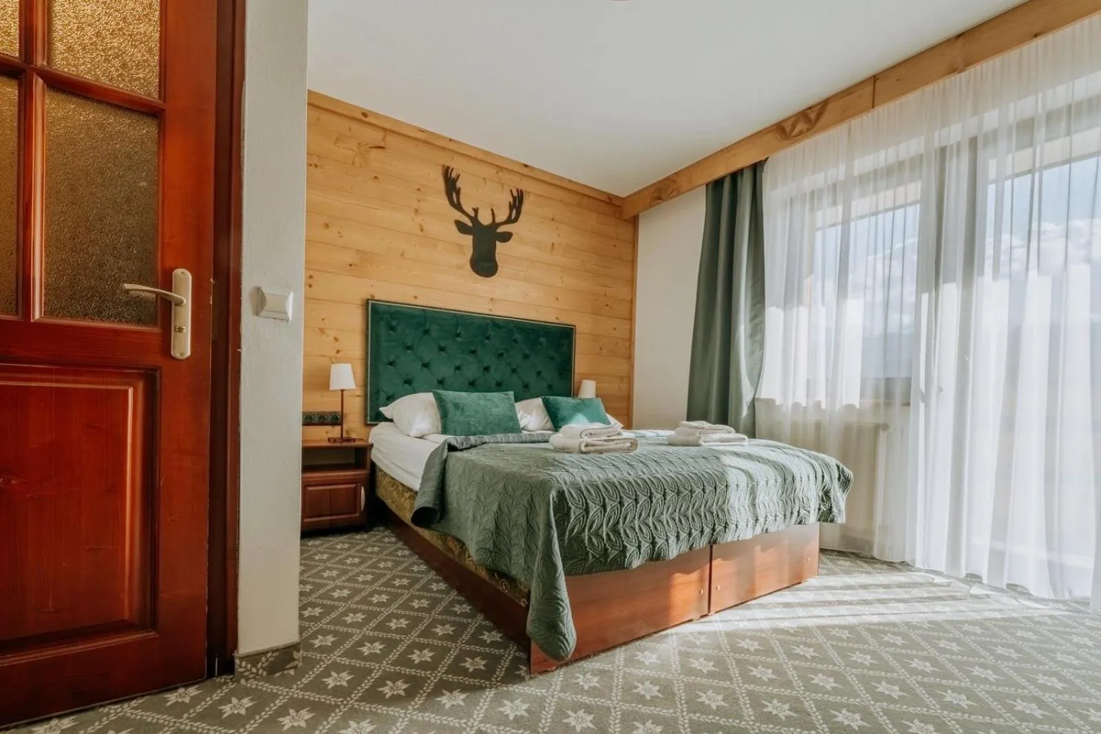 Bed in Willa Swoboda Garden Spa