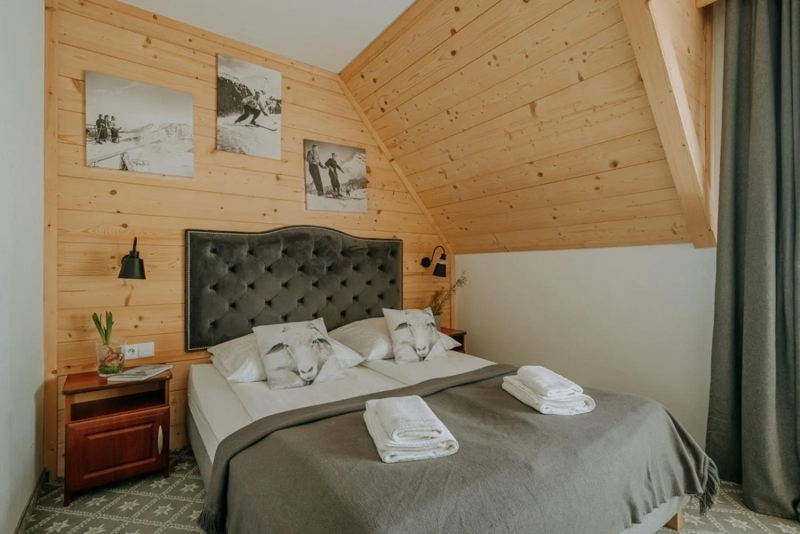 Bed in Willa Swoboda Garden Spa