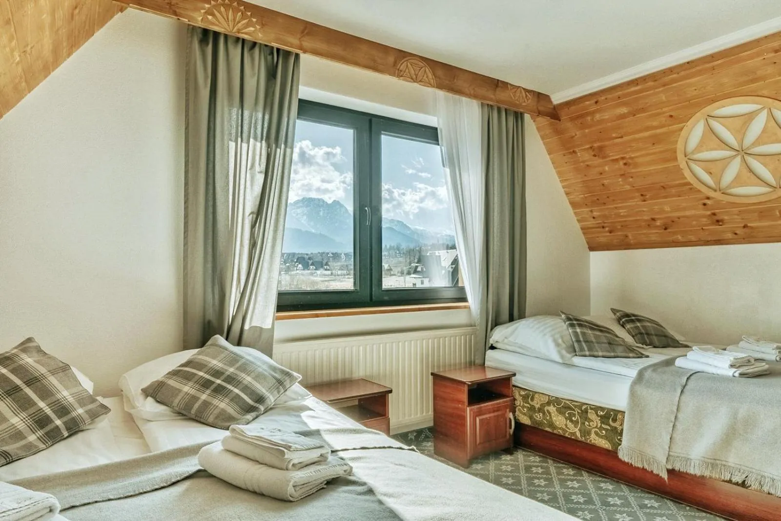 Bed in Willa Swoboda Garden Spa