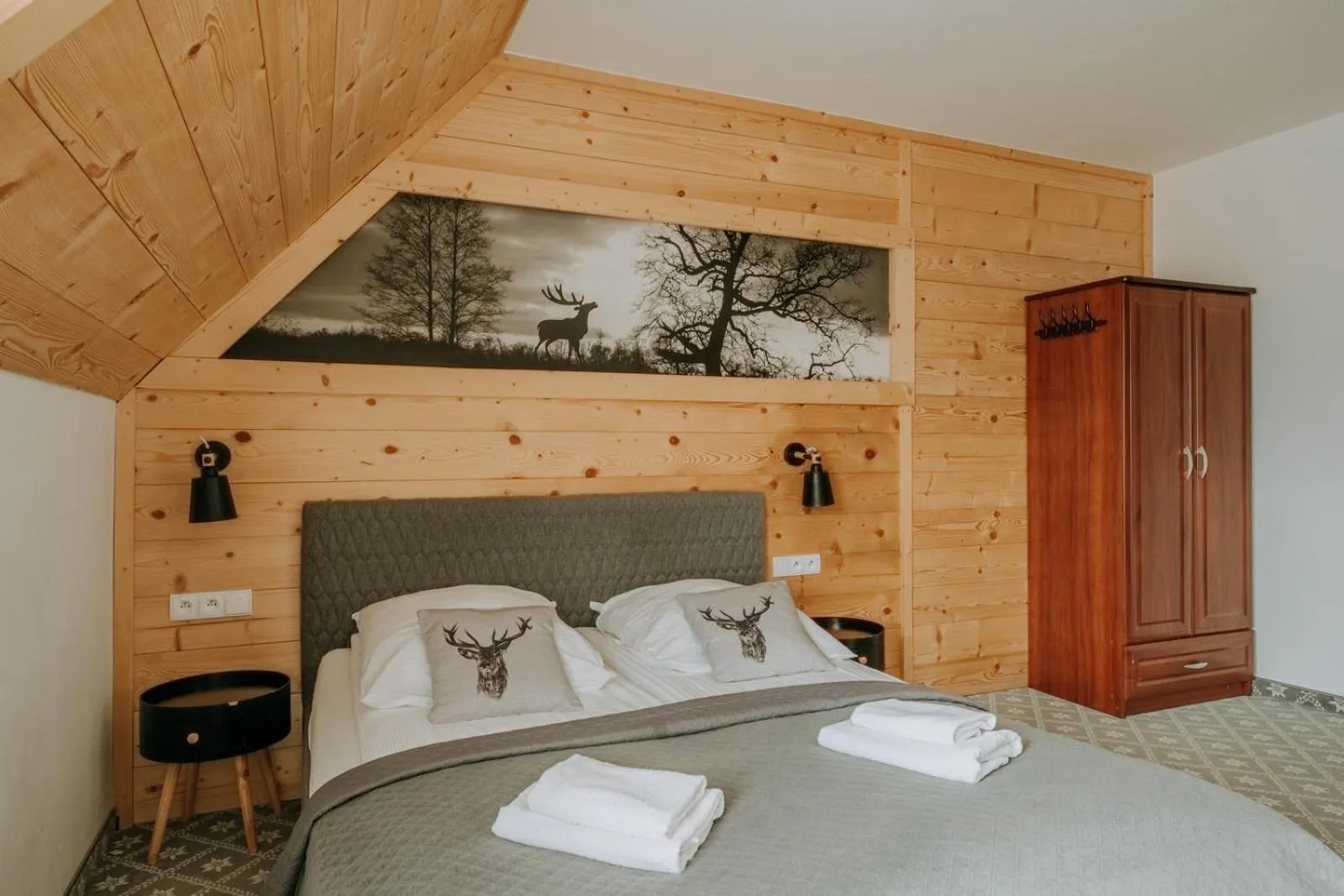 Bed in Willa Swoboda Garden Spa