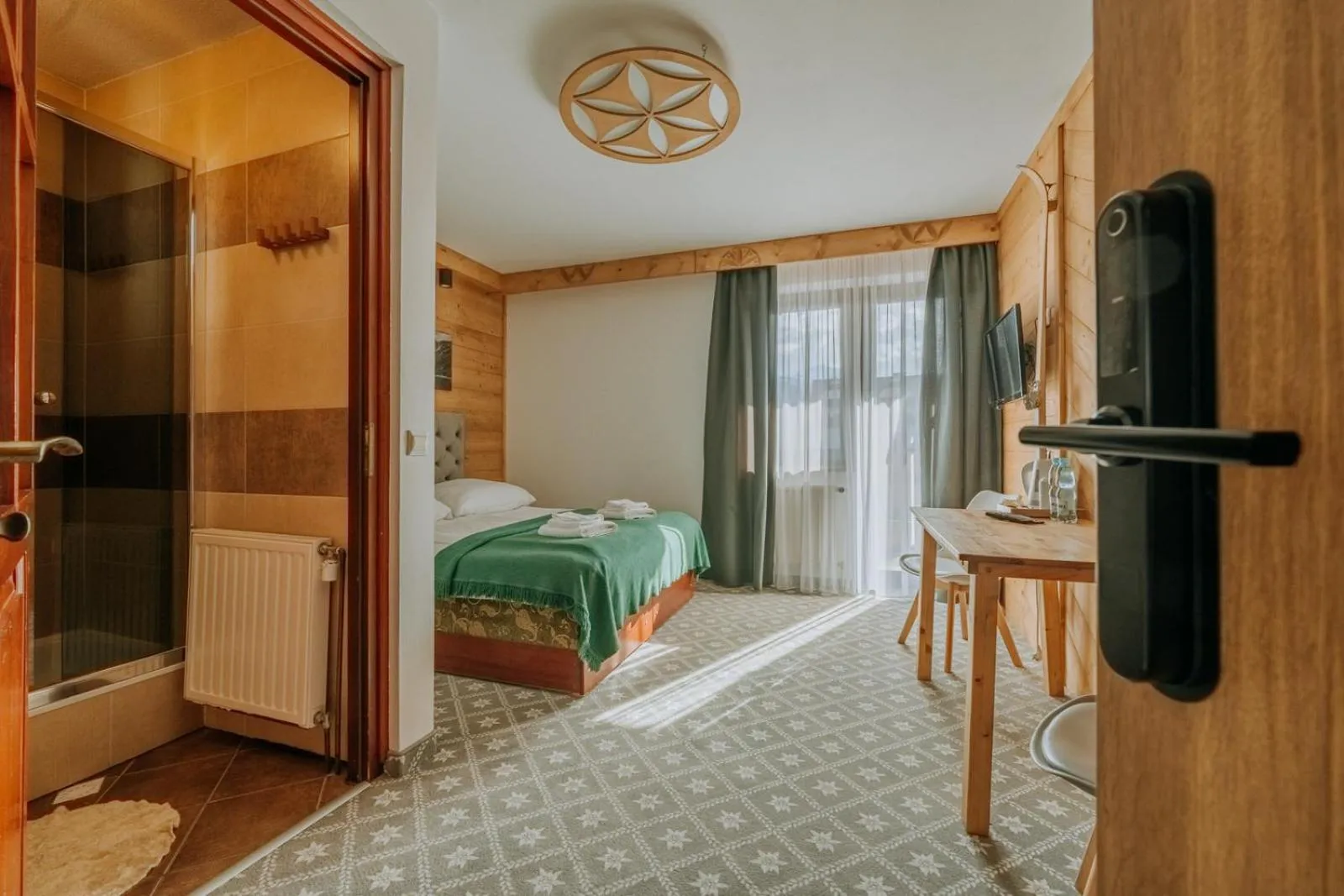 Bed in Willa Swoboda Garden Spa