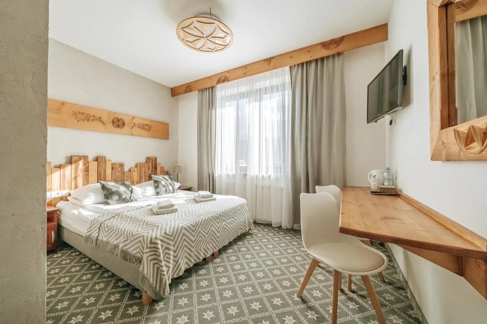 Bed in Willa Swoboda Garden Spa