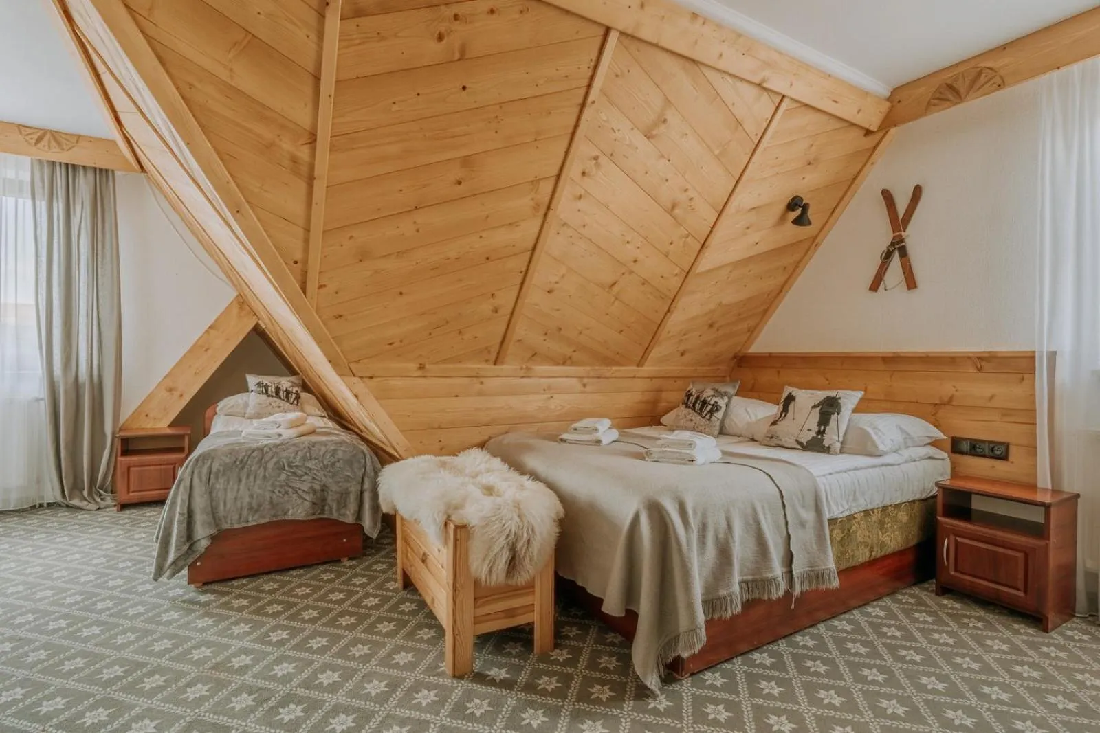 Bed in Willa Swoboda Garden Spa