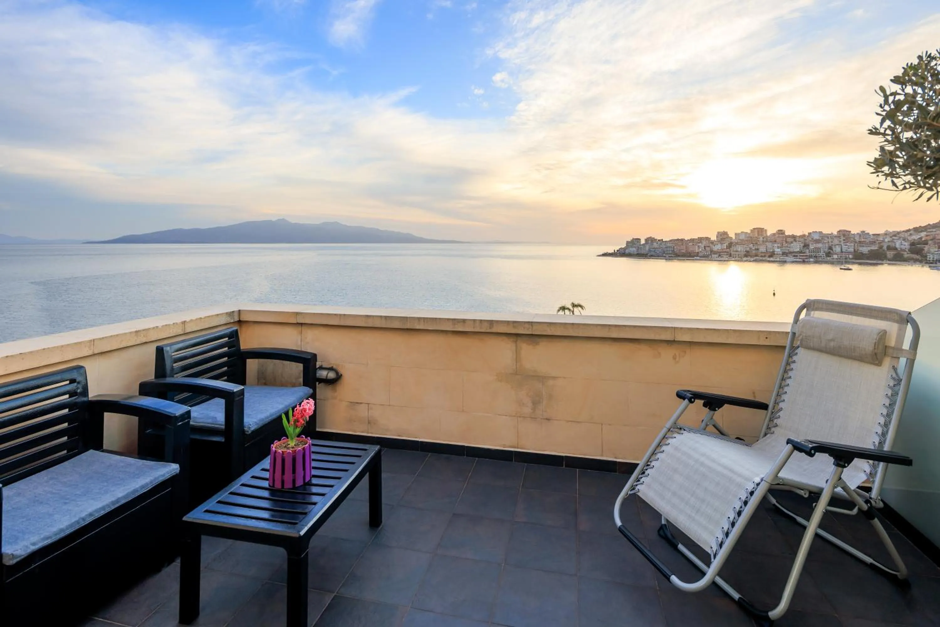 Balcony/Terrace in Hotel Brilant Saranda