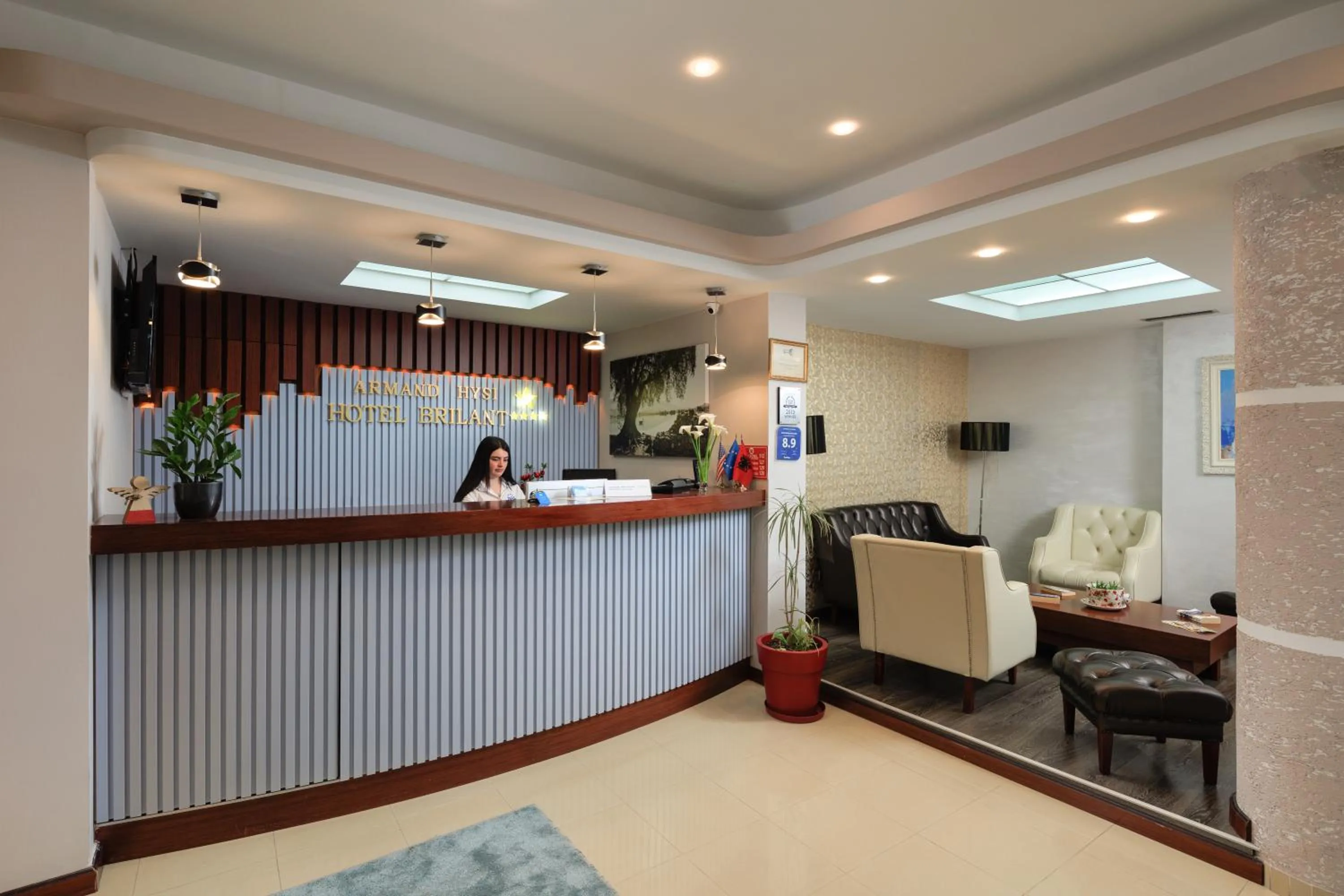 Lobby or reception in Hotel Brilant Saranda