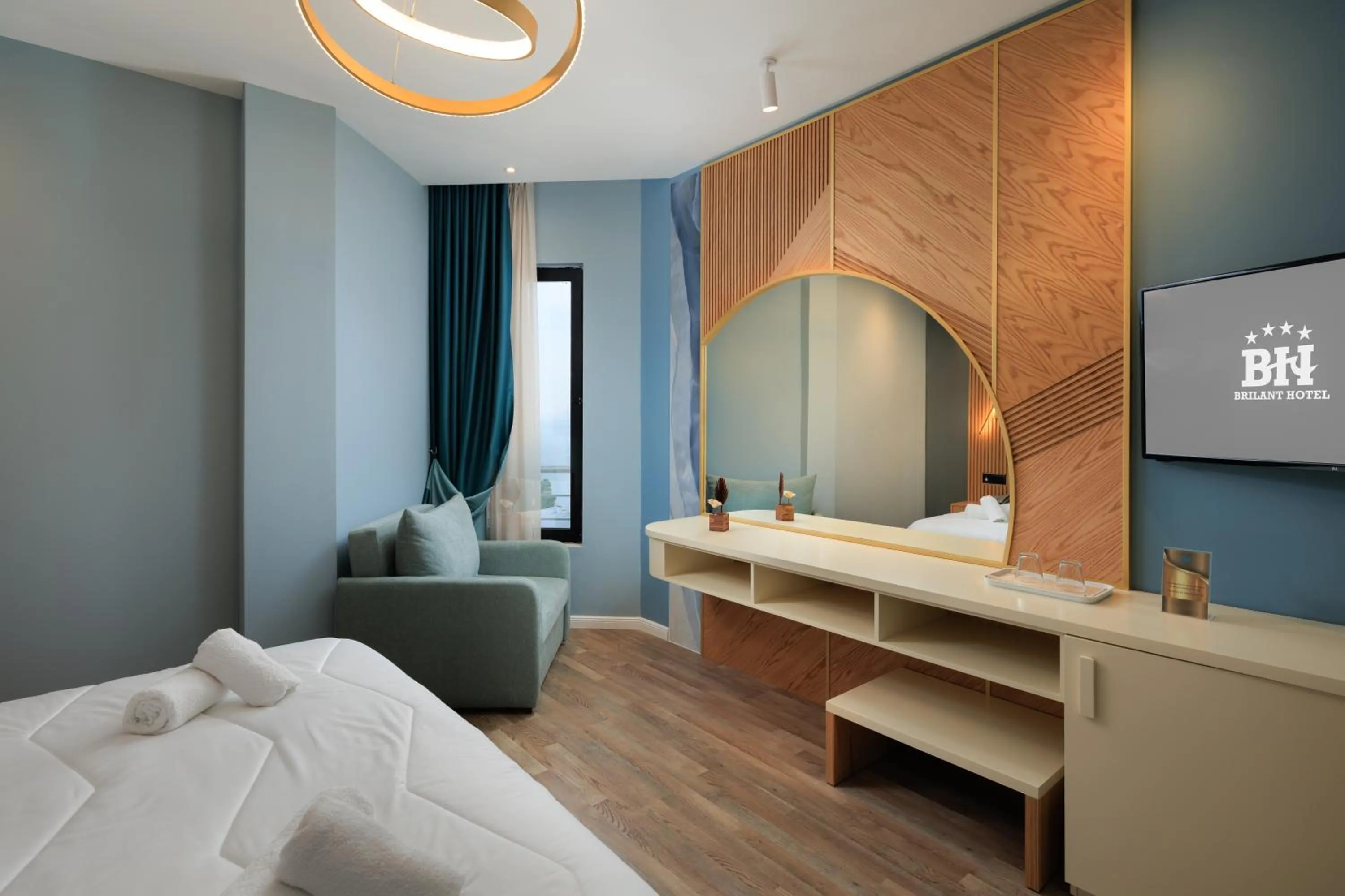 Photo of the whole room, Bed in Hotel Brilant Saranda