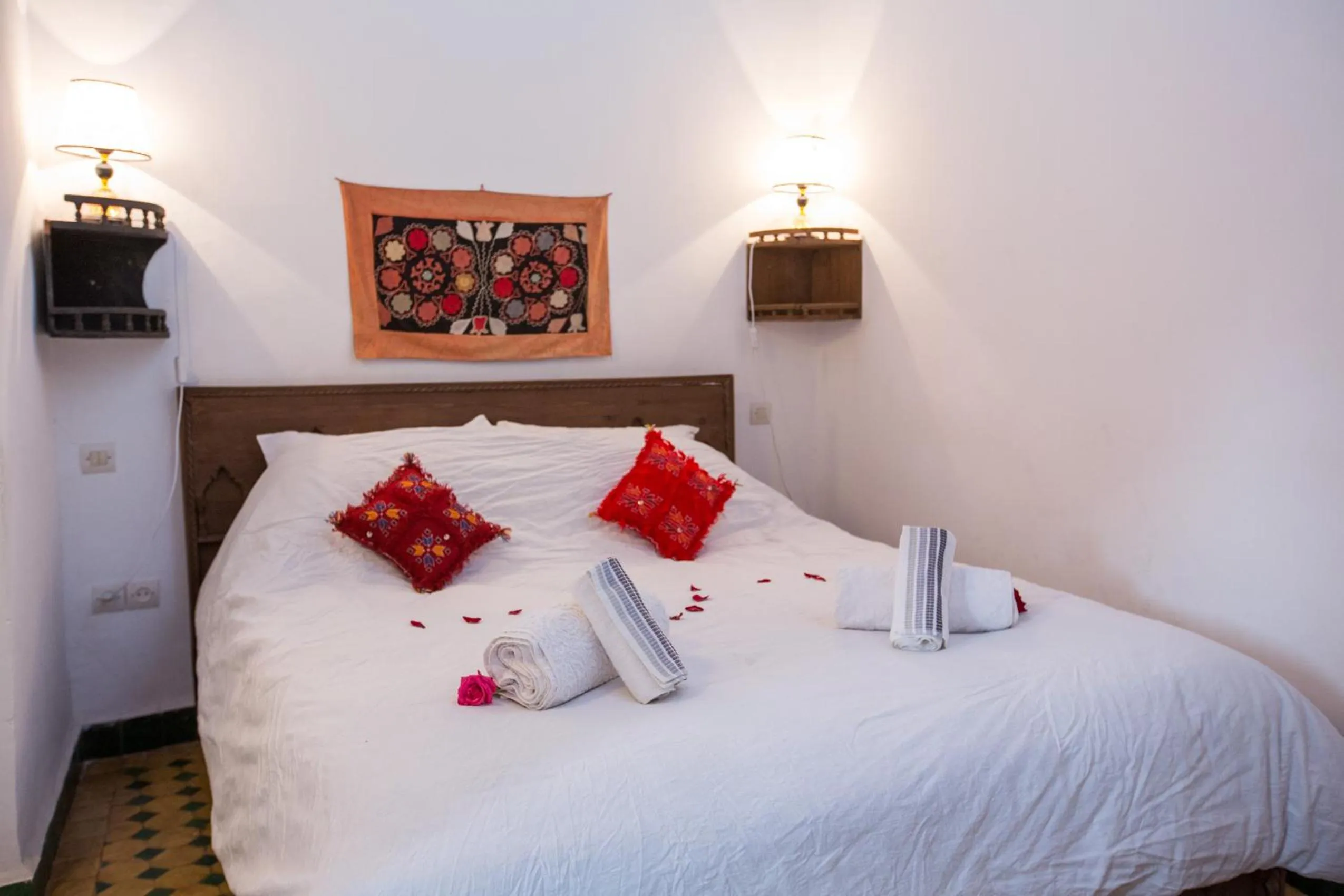 Bedroom, Bed in Riad Zina Fes - Elegance in the Heart of Fes