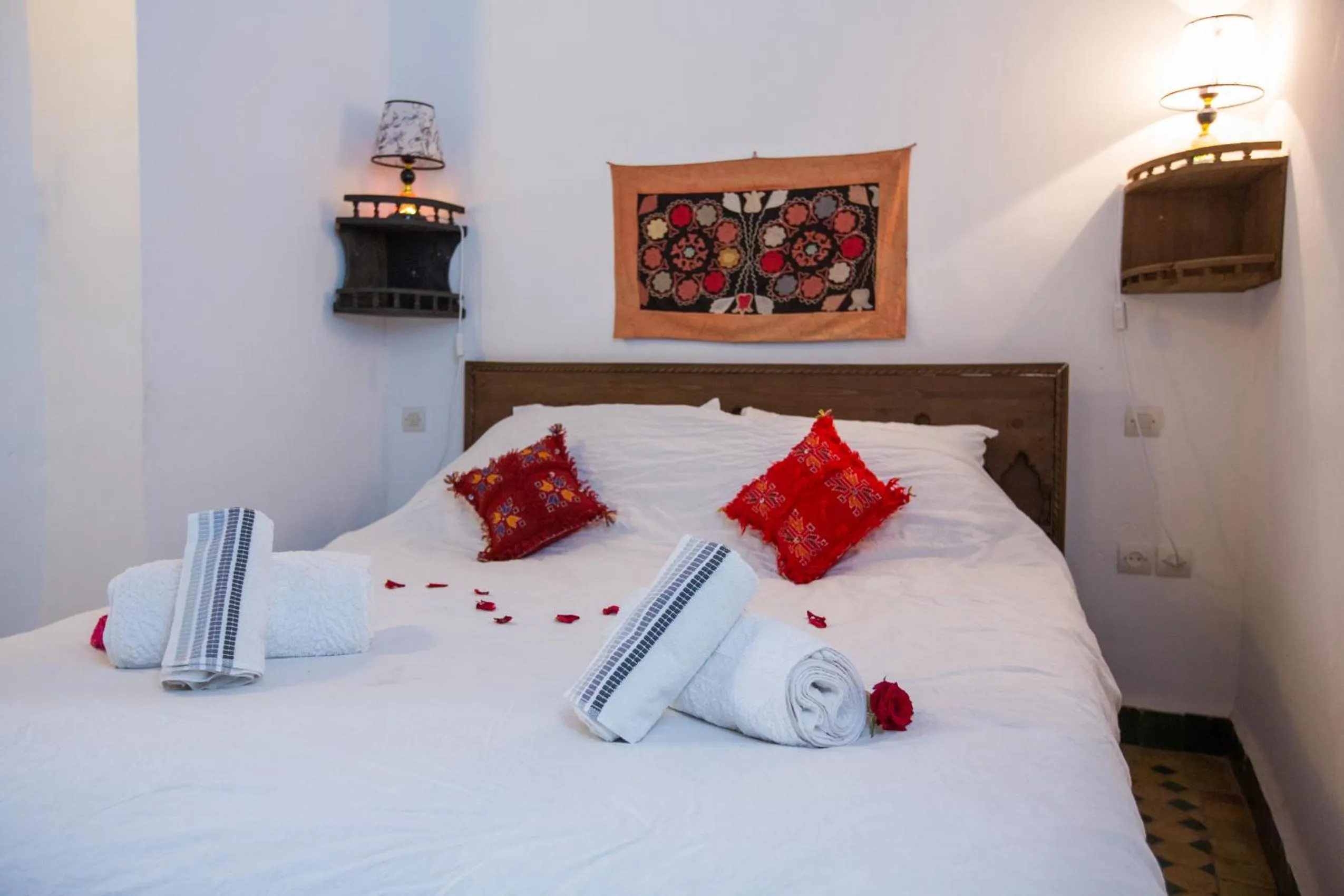 Bedroom, Bed in Riad Zina Fes - Elegance in the Heart of Fes