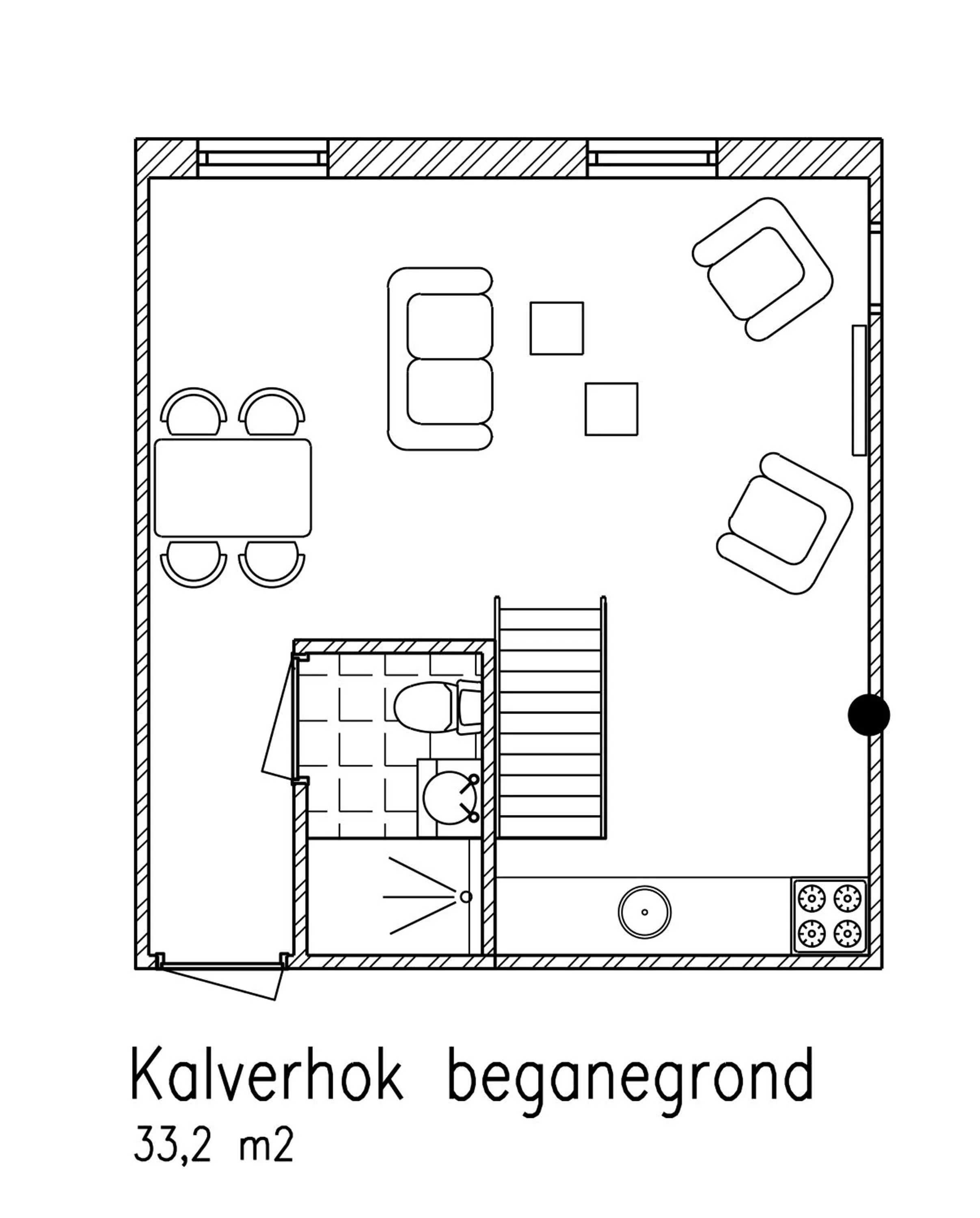 Floor plan in De Veurdeale