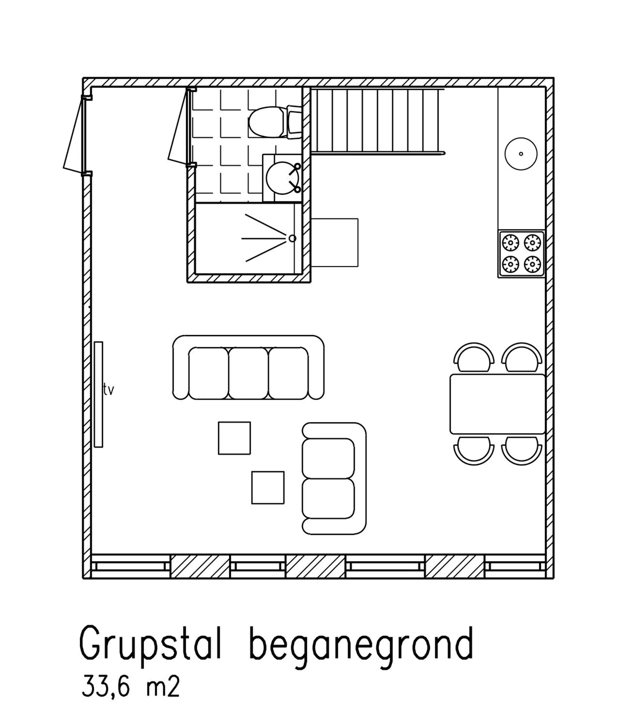 Floor plan in De Veurdeale