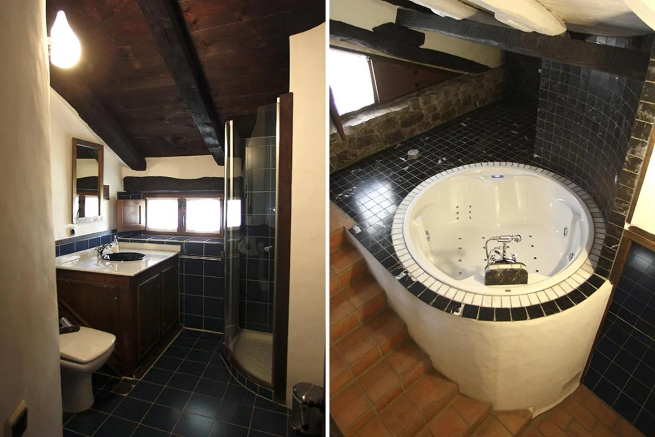 Shower in Hotel Rural Llerau