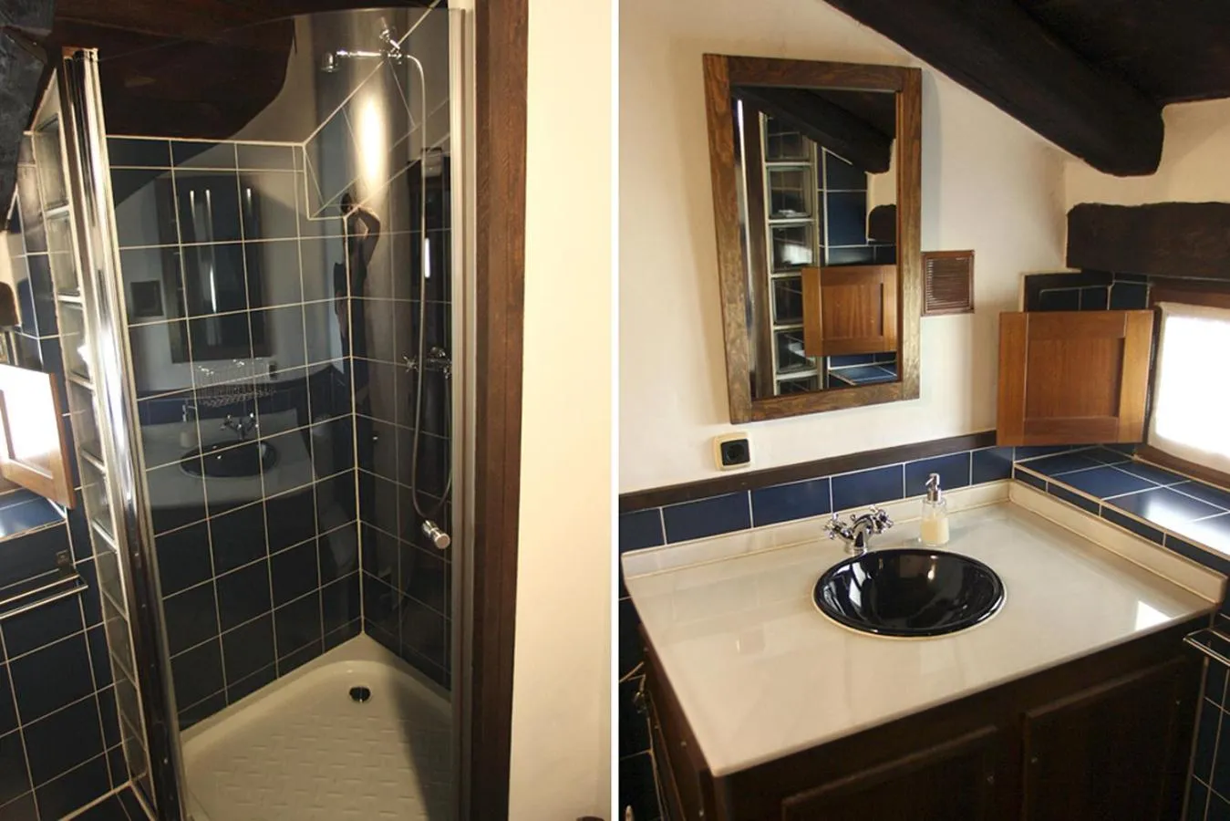 Shower in Hotel Rural Llerau