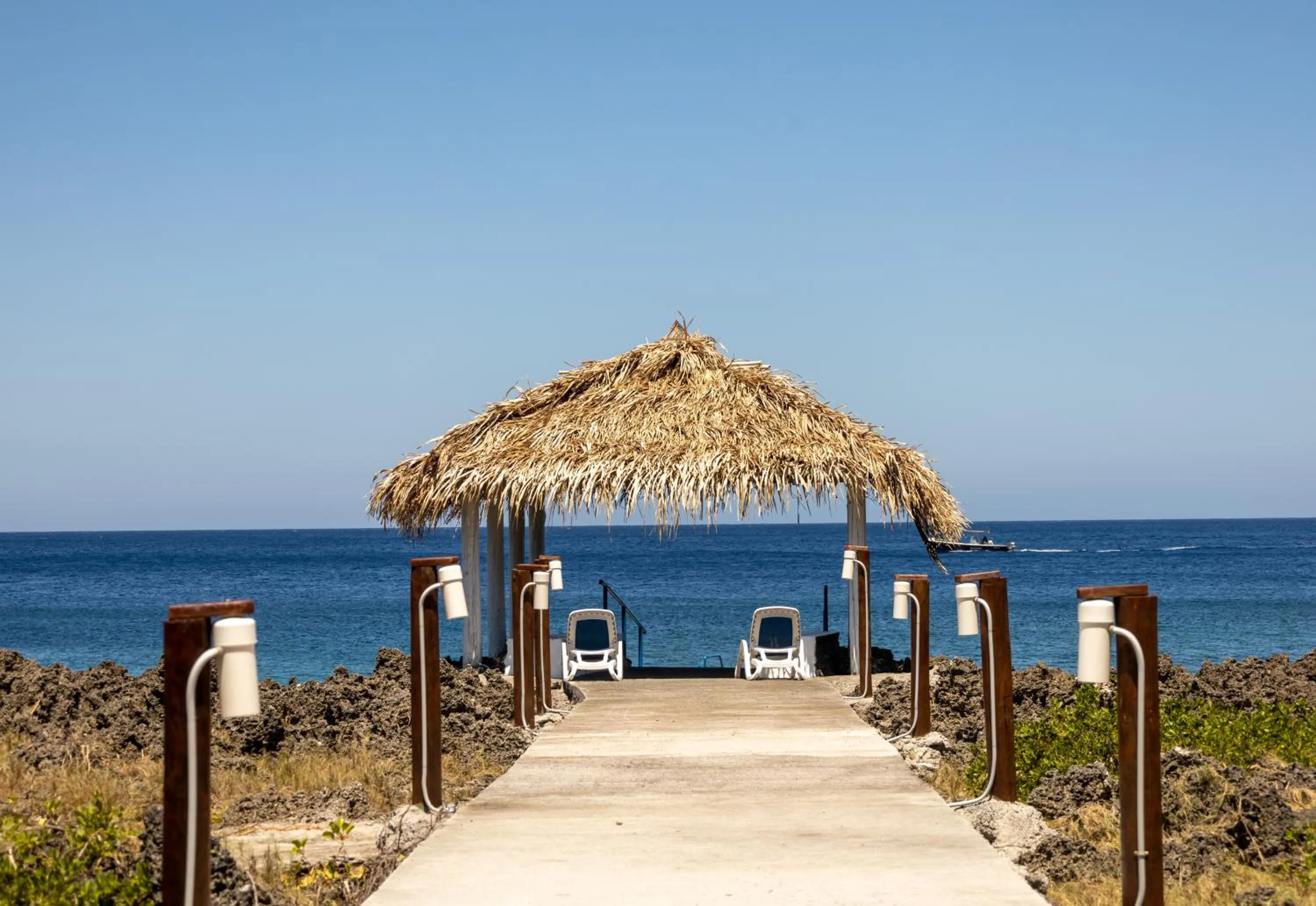 Sea view in Seagrape Plantation Resort & Dive Center