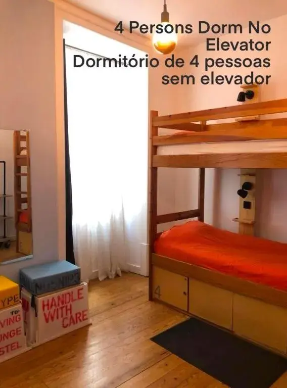 Bed in 4-Bed Mixed Dormitory Room in Living Lounge Hostel Bed in 4-Bed Mixed Dormitory Room in Living Lounge Hostel