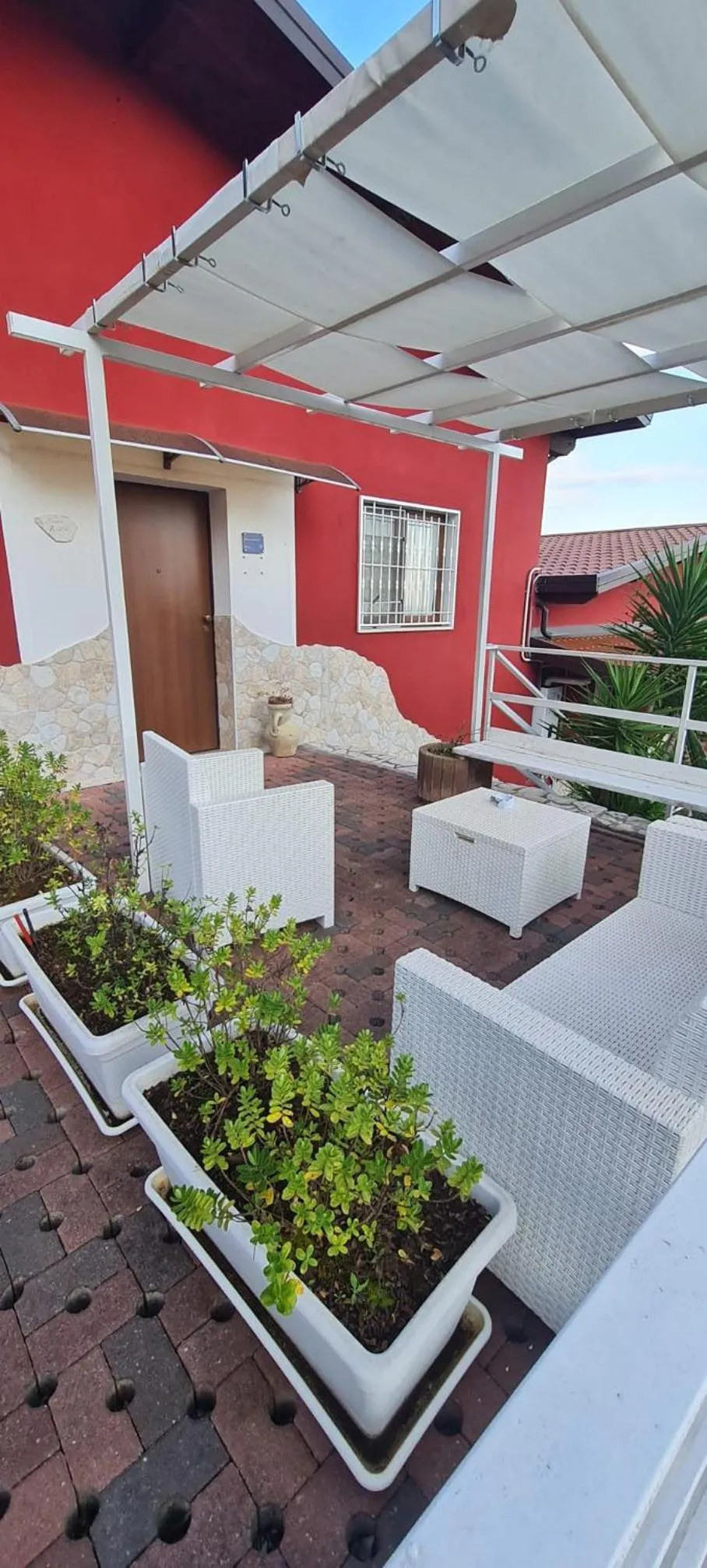 Patio in b&b Tenuta San Felice