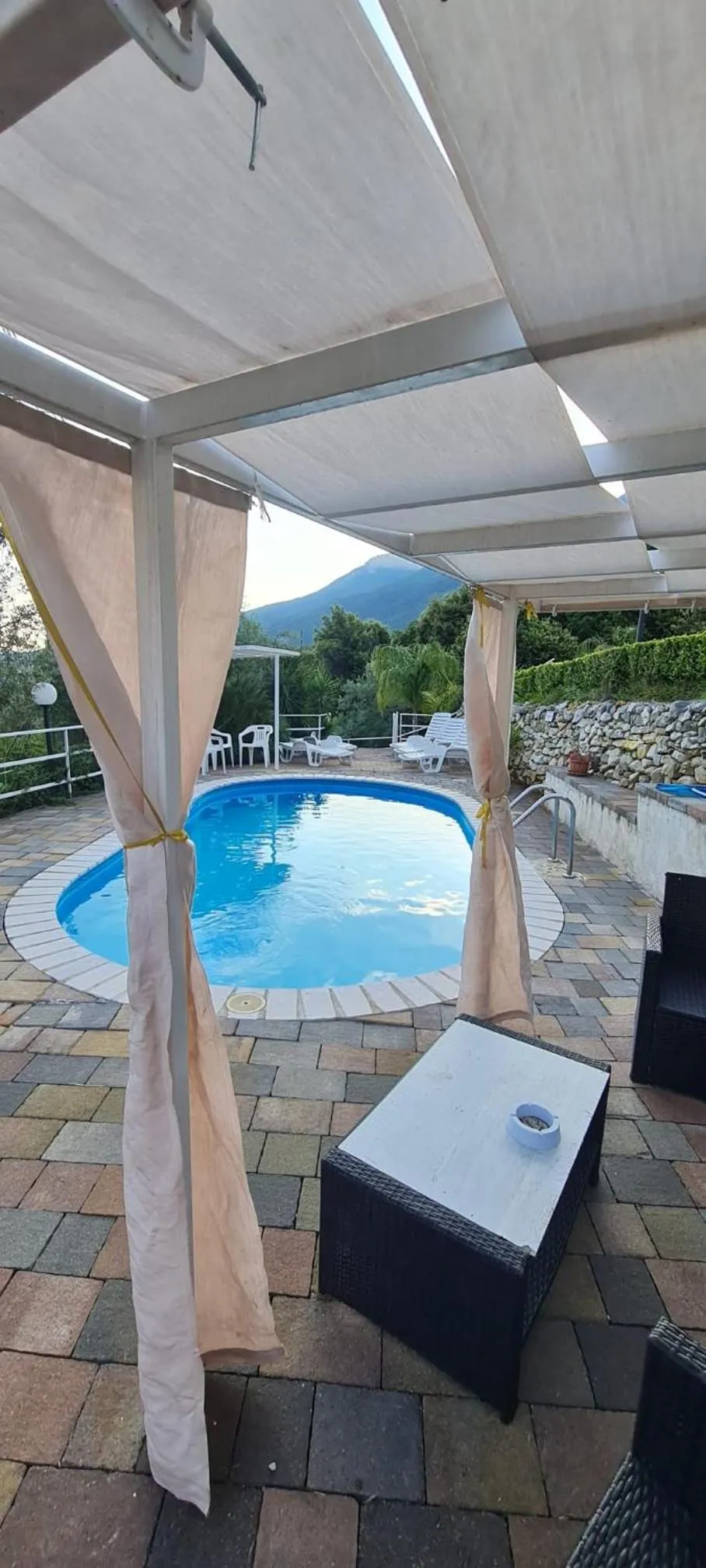 Pool view in b&b Tenuta San Felice