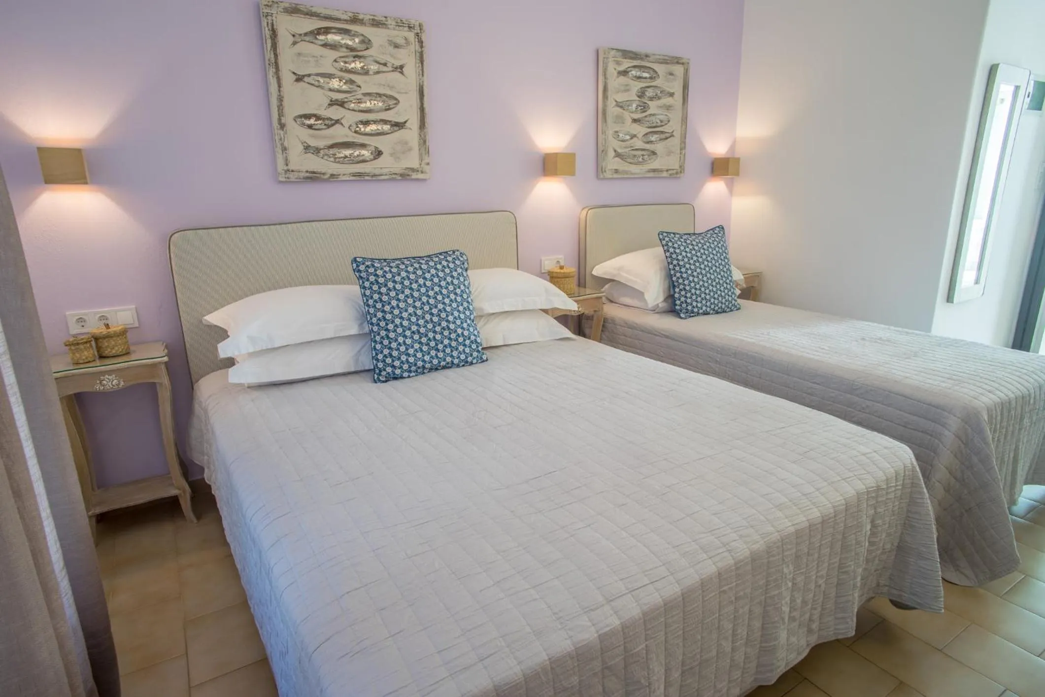 Bed in Cyclades Studios