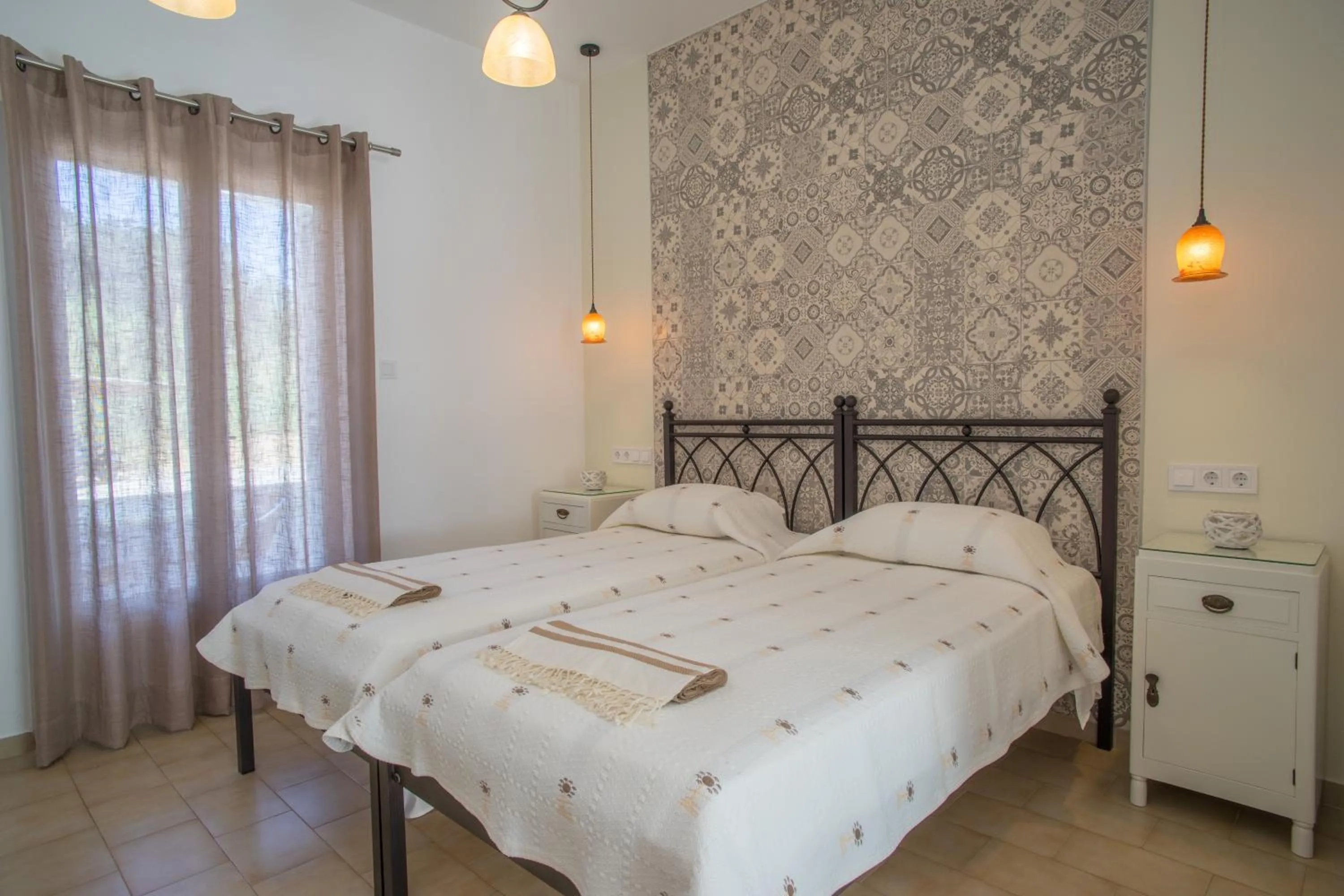 Bed in Cyclades Studios