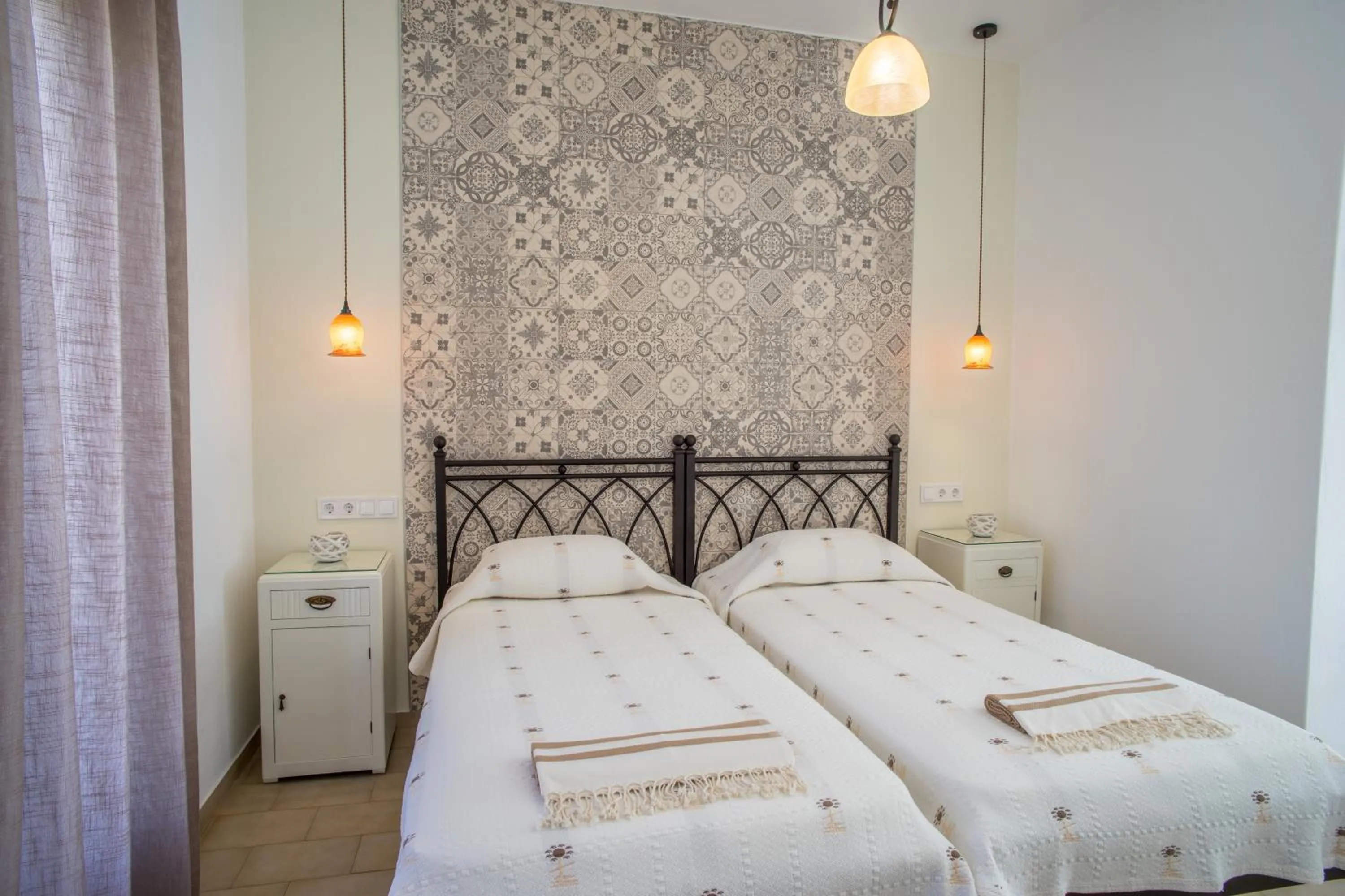 Bed in Cyclades Studios