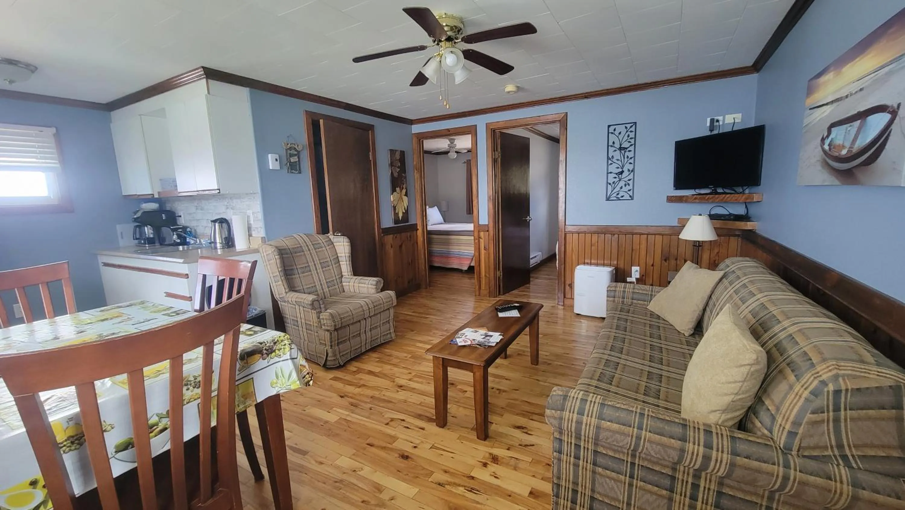 Seating area in Codroy Valley Cottage Country