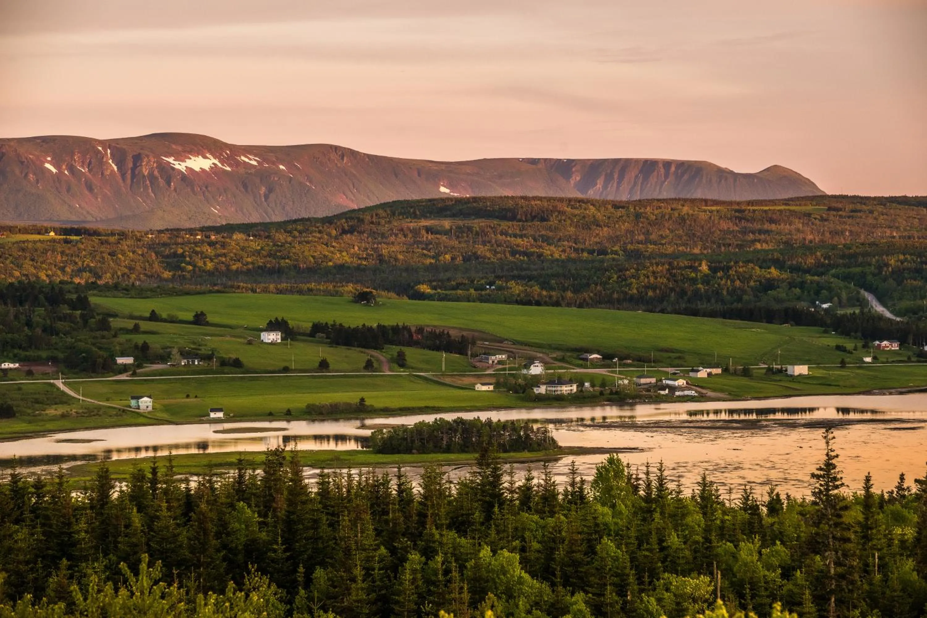 Natural landscape in Codroy Valley Cottage Country