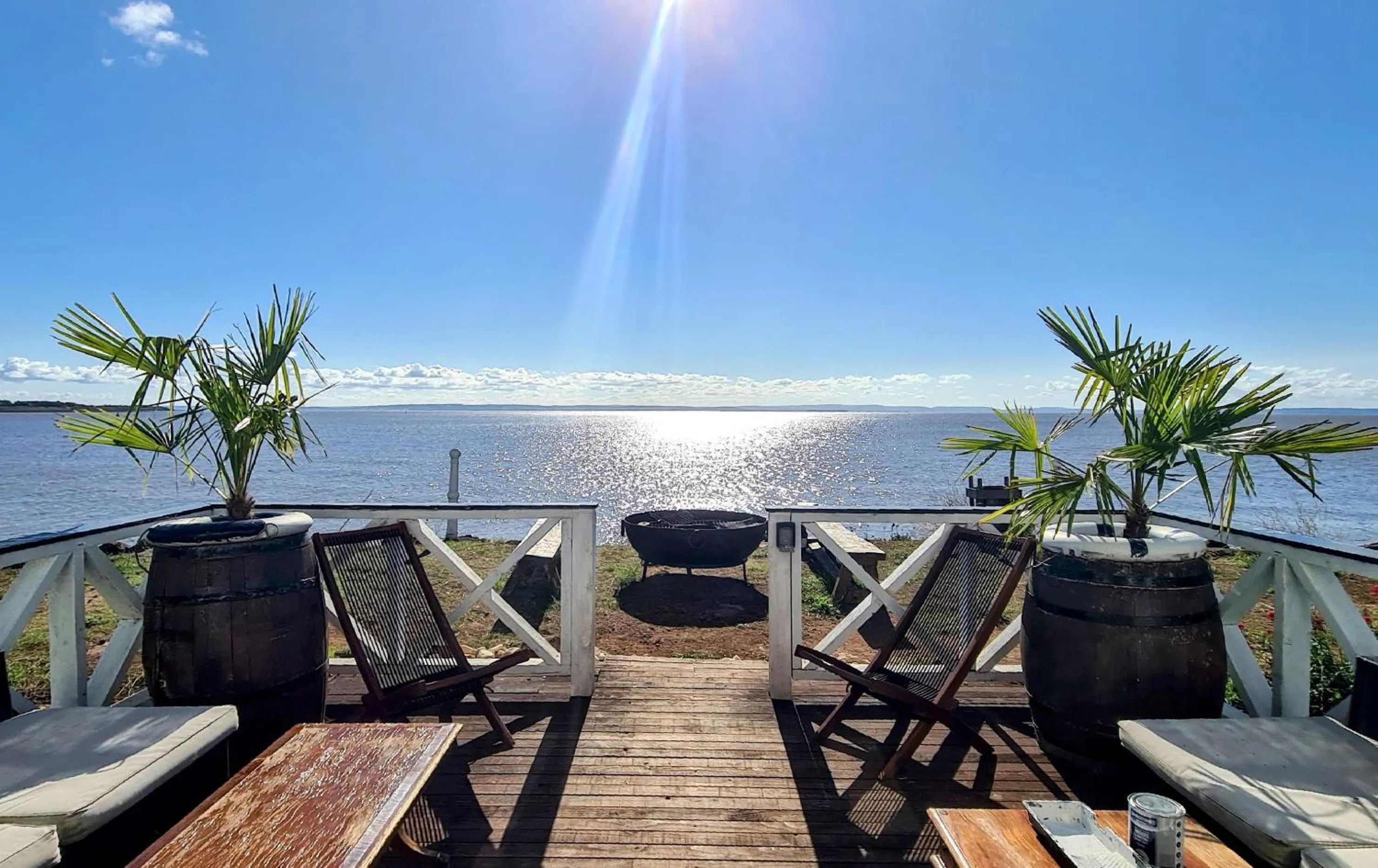 Garden in The West Usk Lighthouse Lightkeepers Lodge