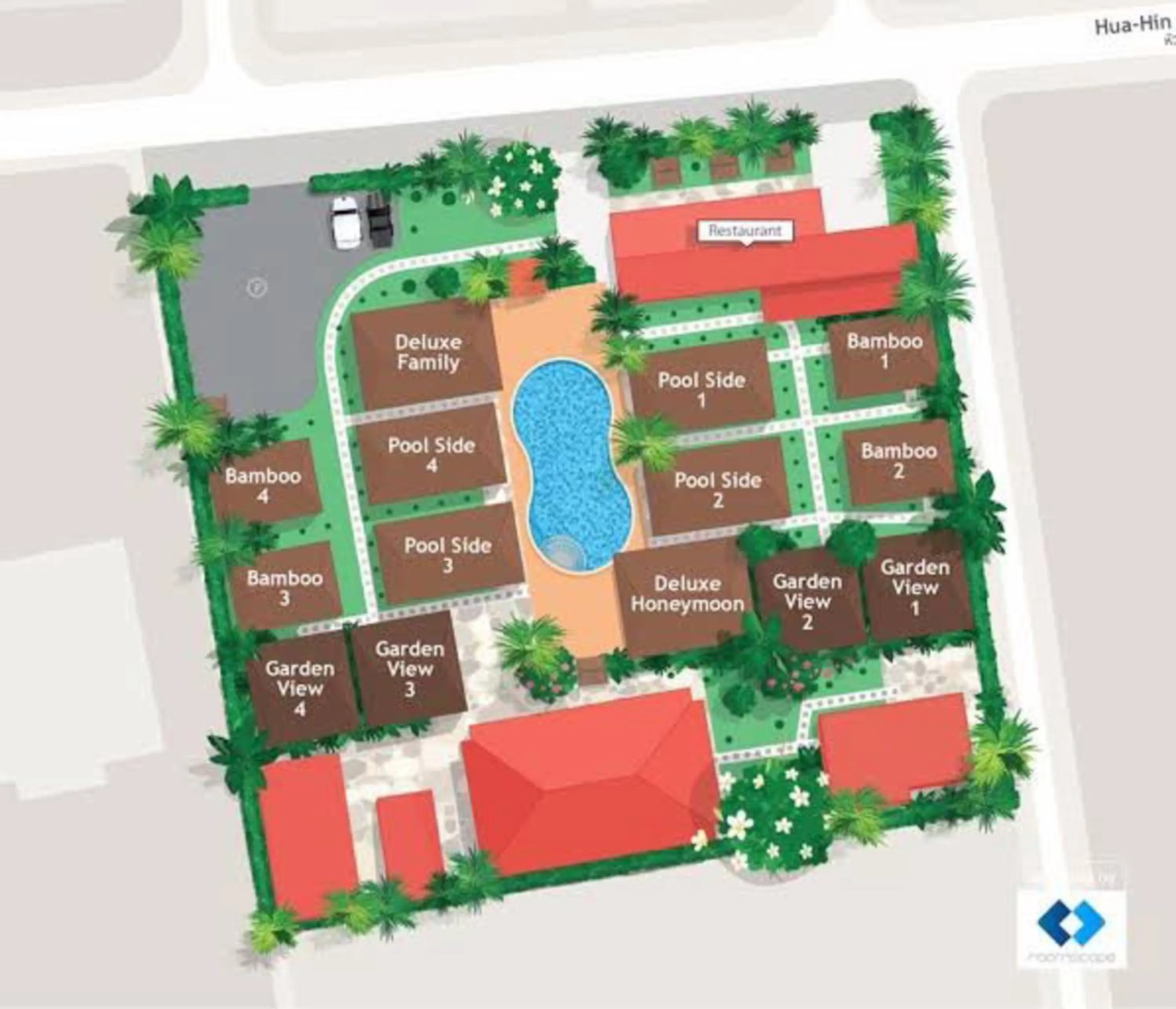 Floor plan in SCN Resort and Spa Rayong