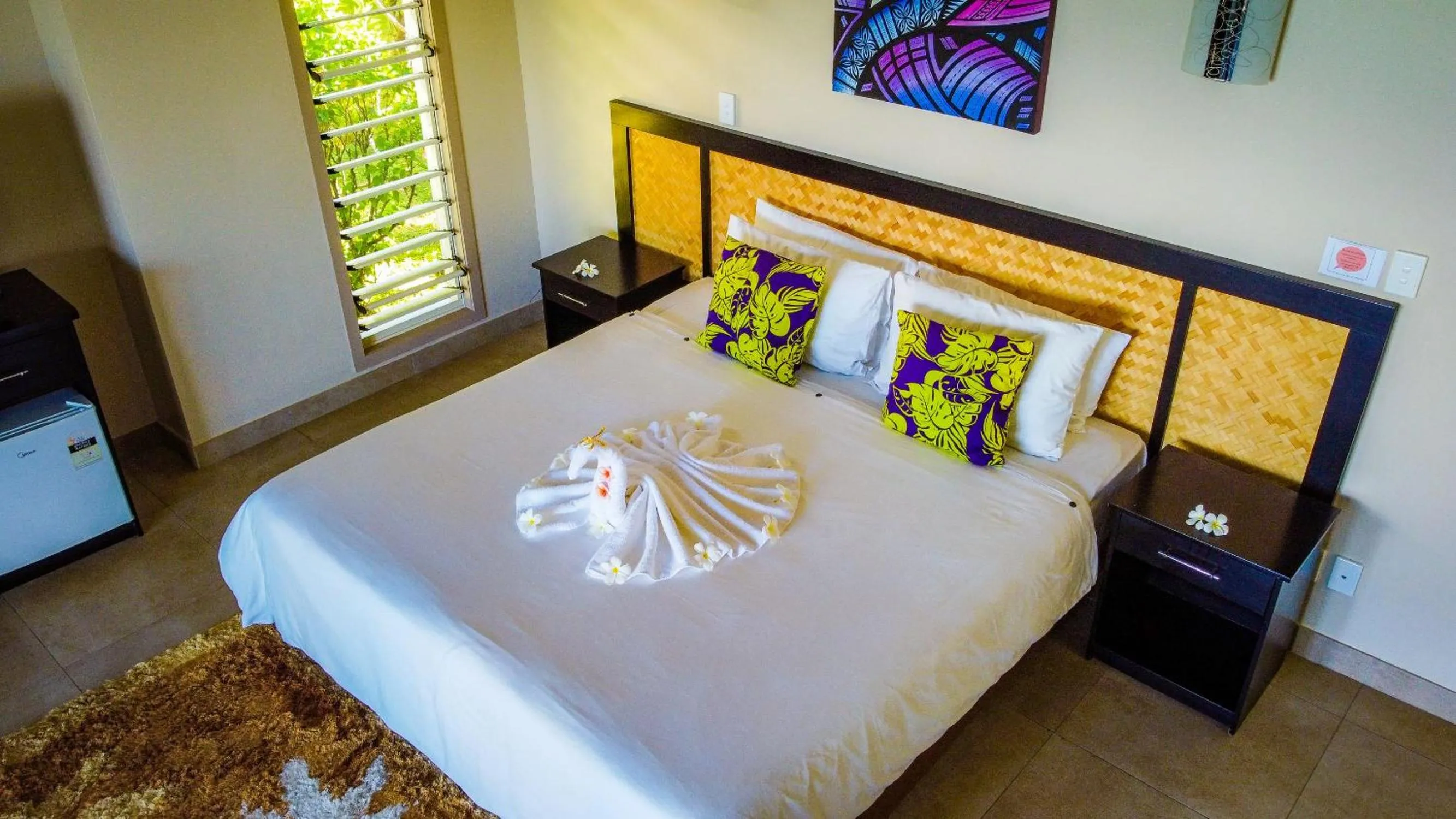 Bed in Saletoga Sands Resort & Spa