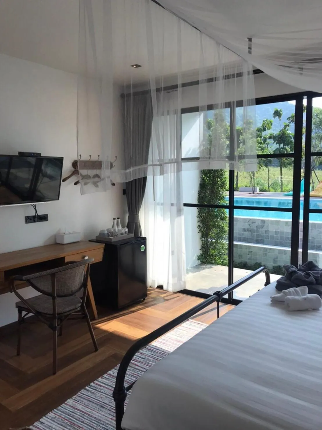 Bathroom, Bed in Adoor hotel Khao Yai