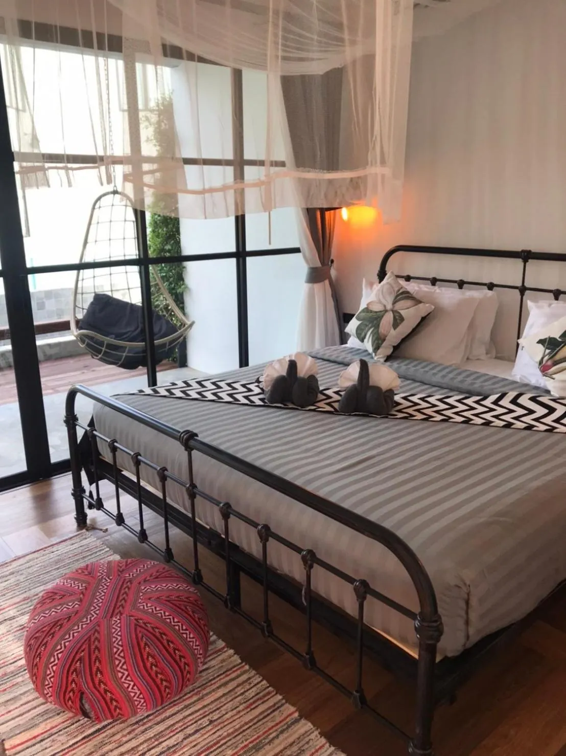 Bed in Adoor hotel Khao Yai