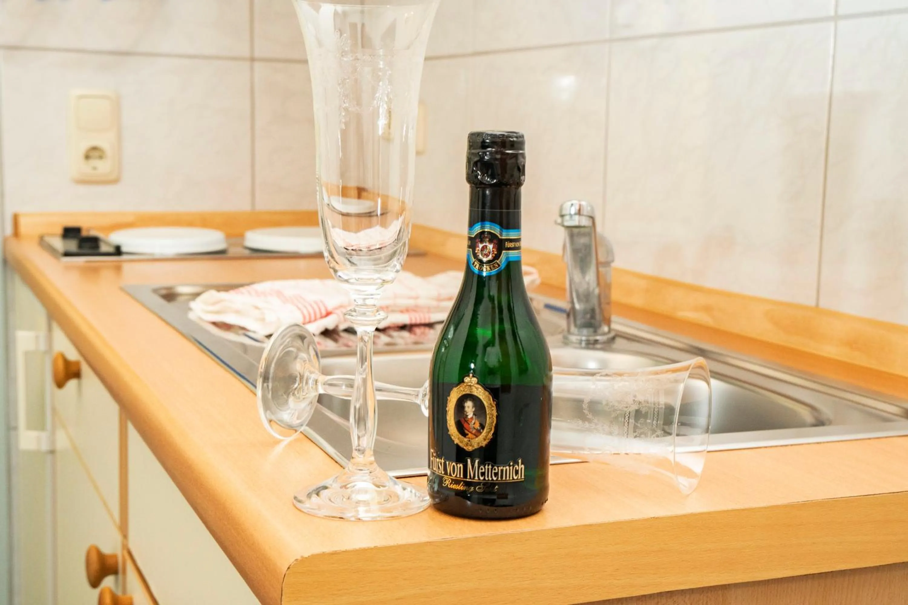 Kitchen or kitchenette in Dieksee-Eck am See