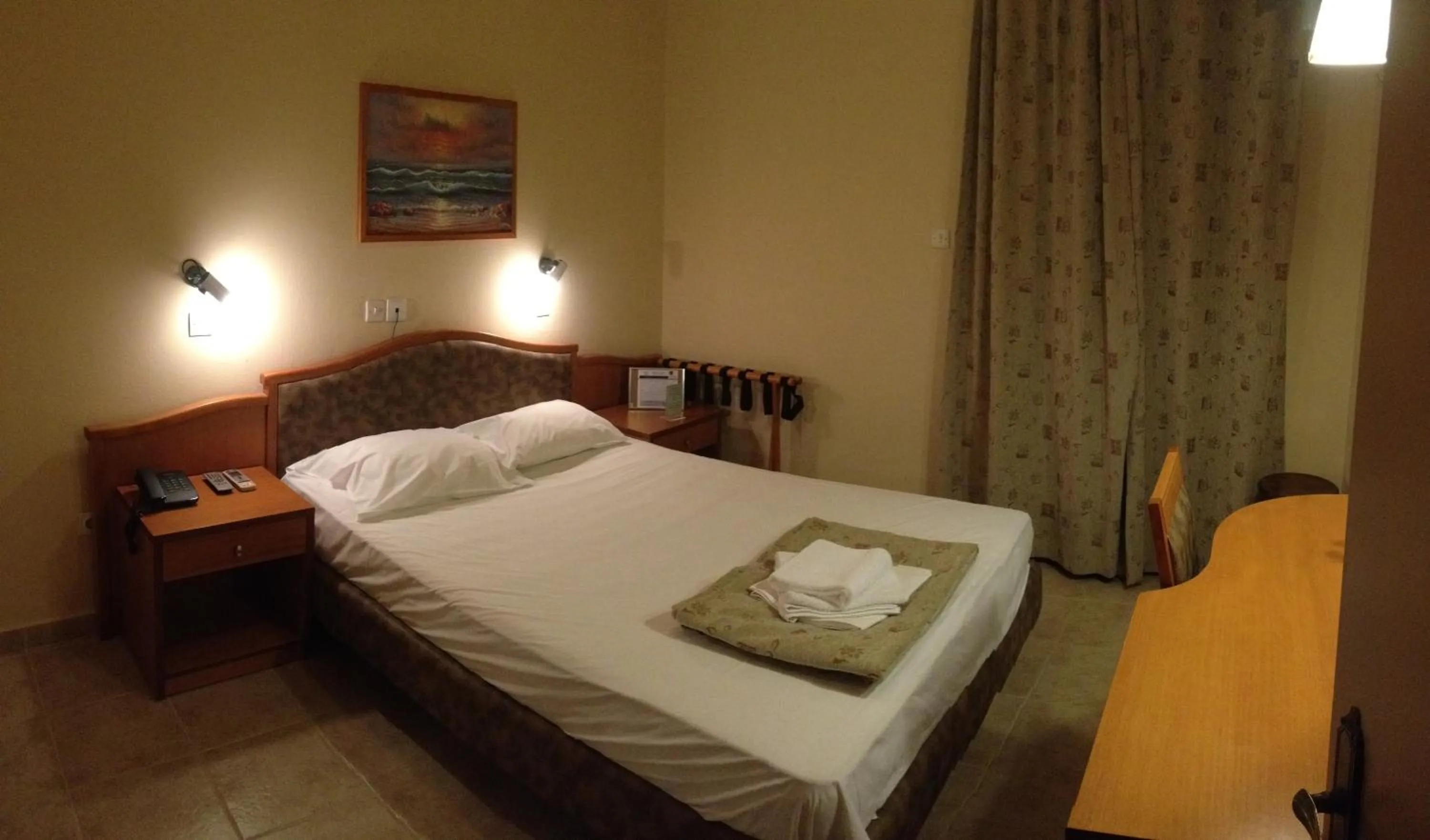 Decorative detail, Bed in Sappho Hotel