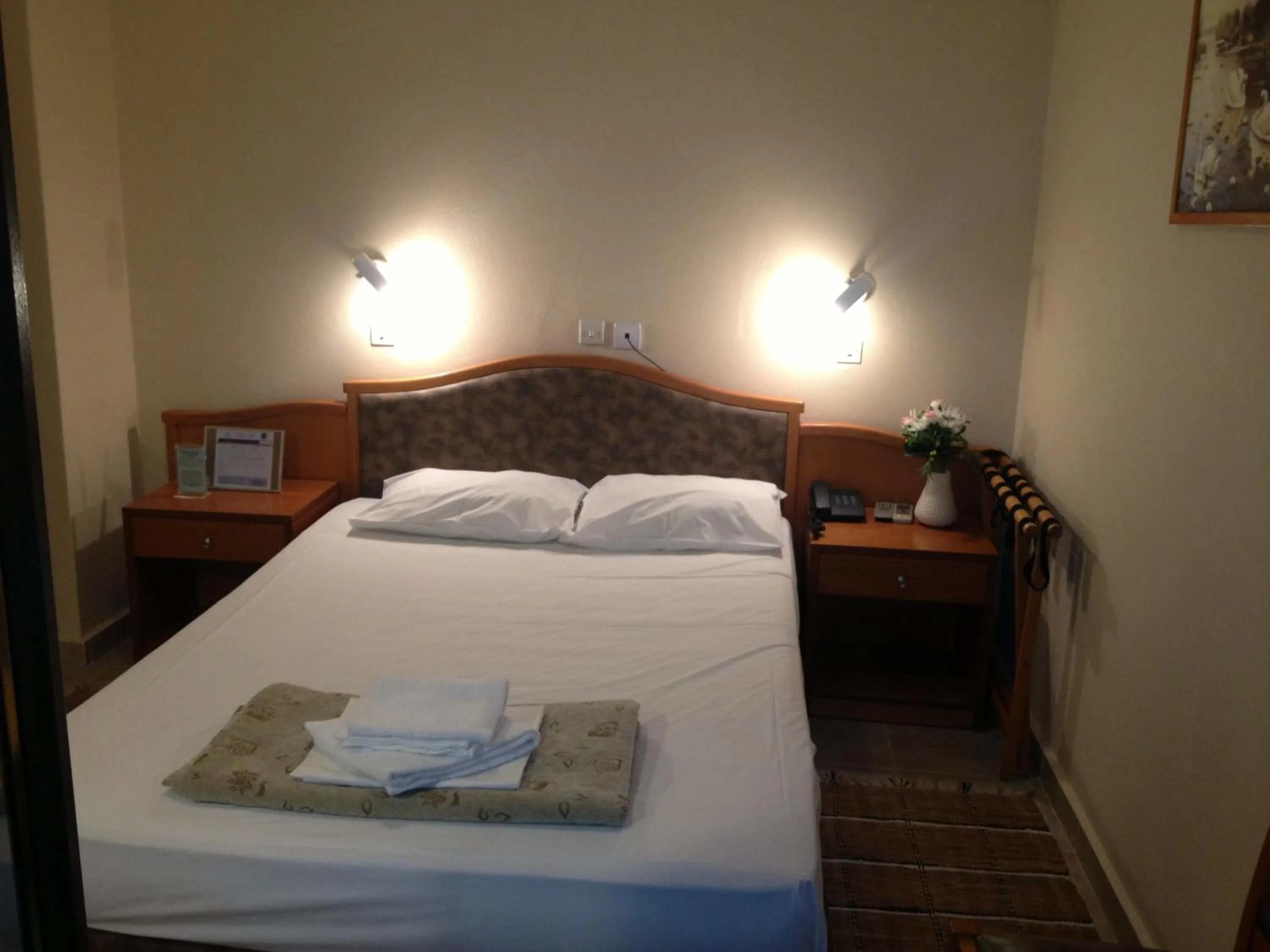 Decorative detail, Bed in Sappho Hotel