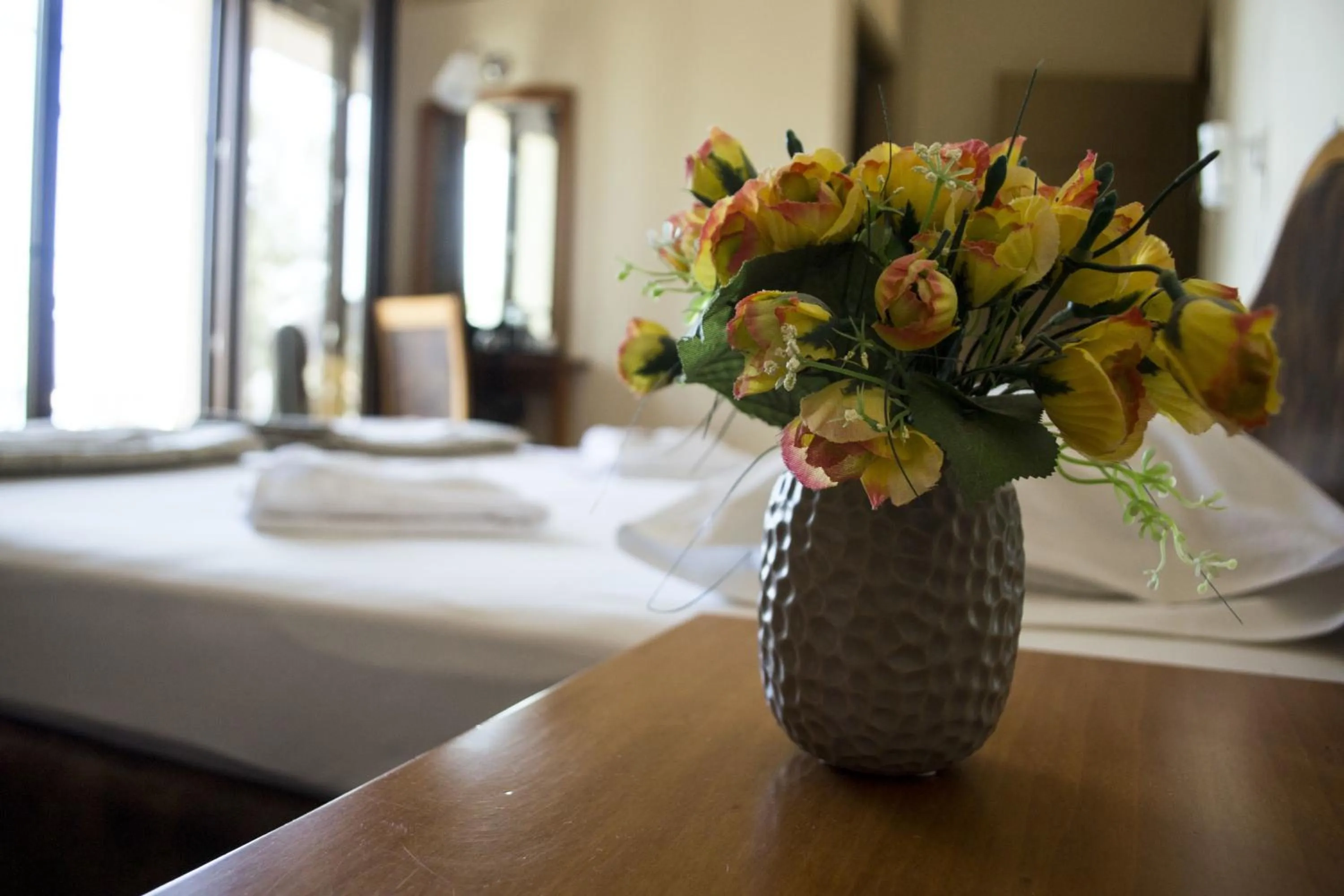 Decorative detail, Bed in Sappho Hotel