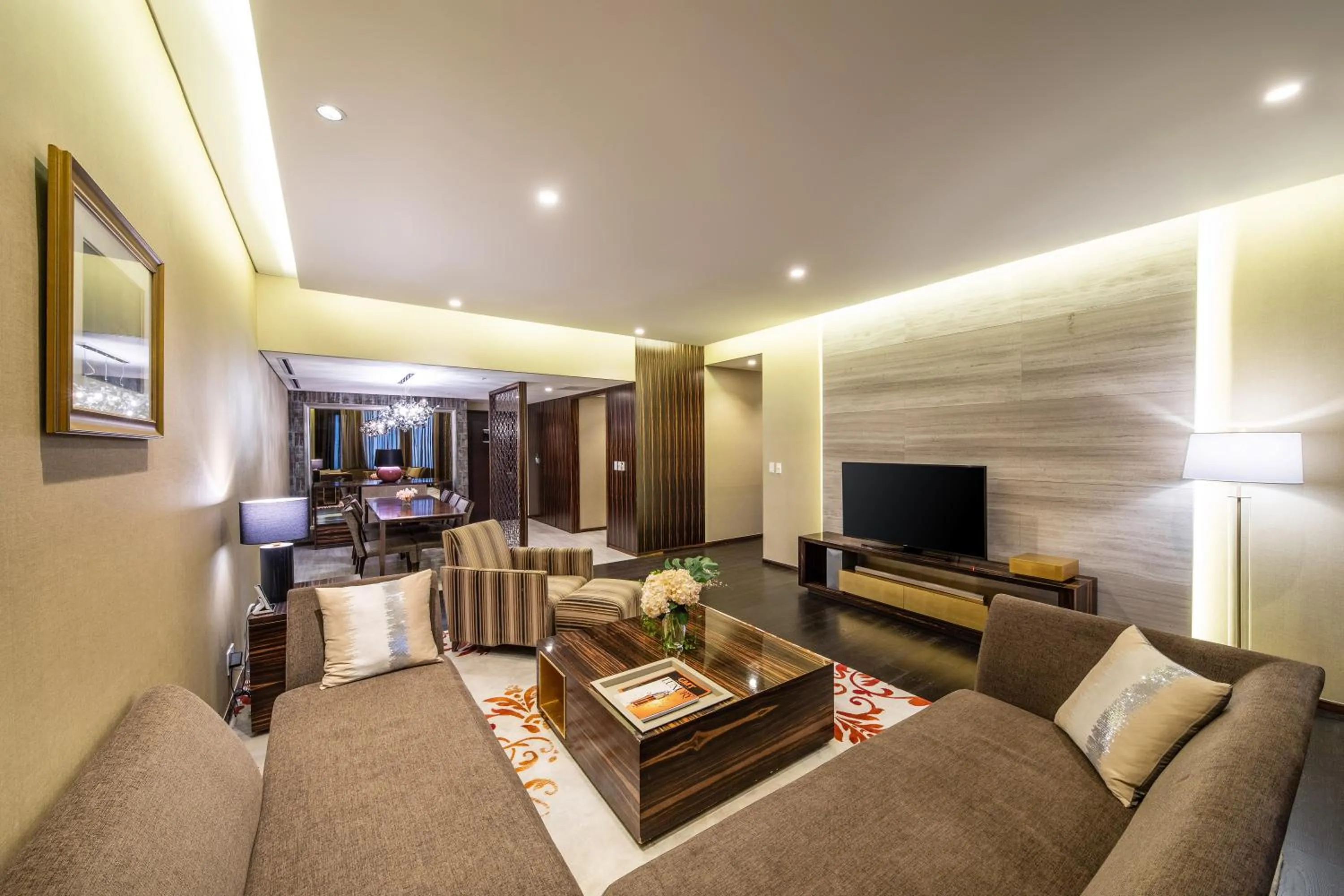 Living room in Oakwood Premier Coex Center Seoul