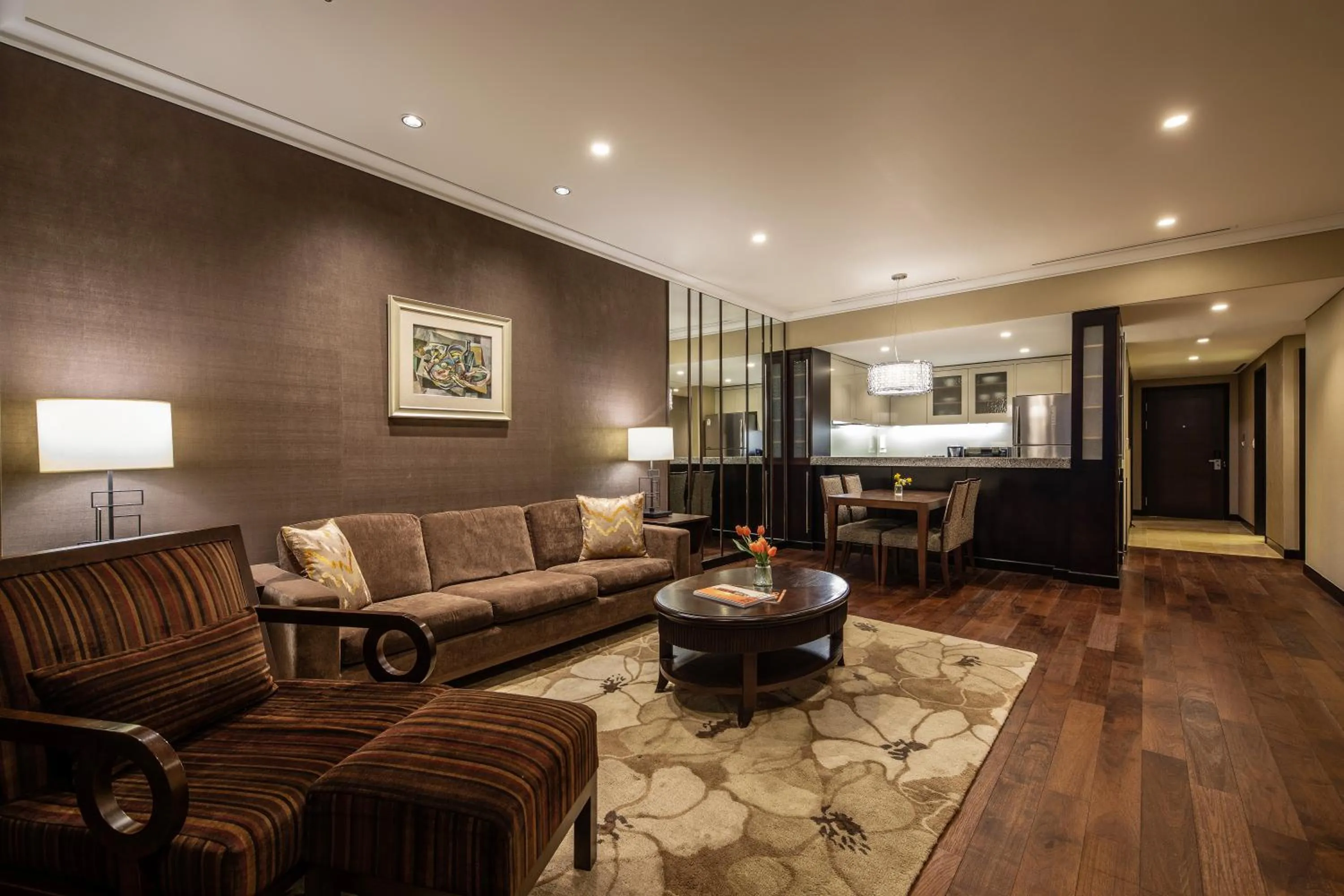 Living room in Oakwood Premier Coex Center Seoul