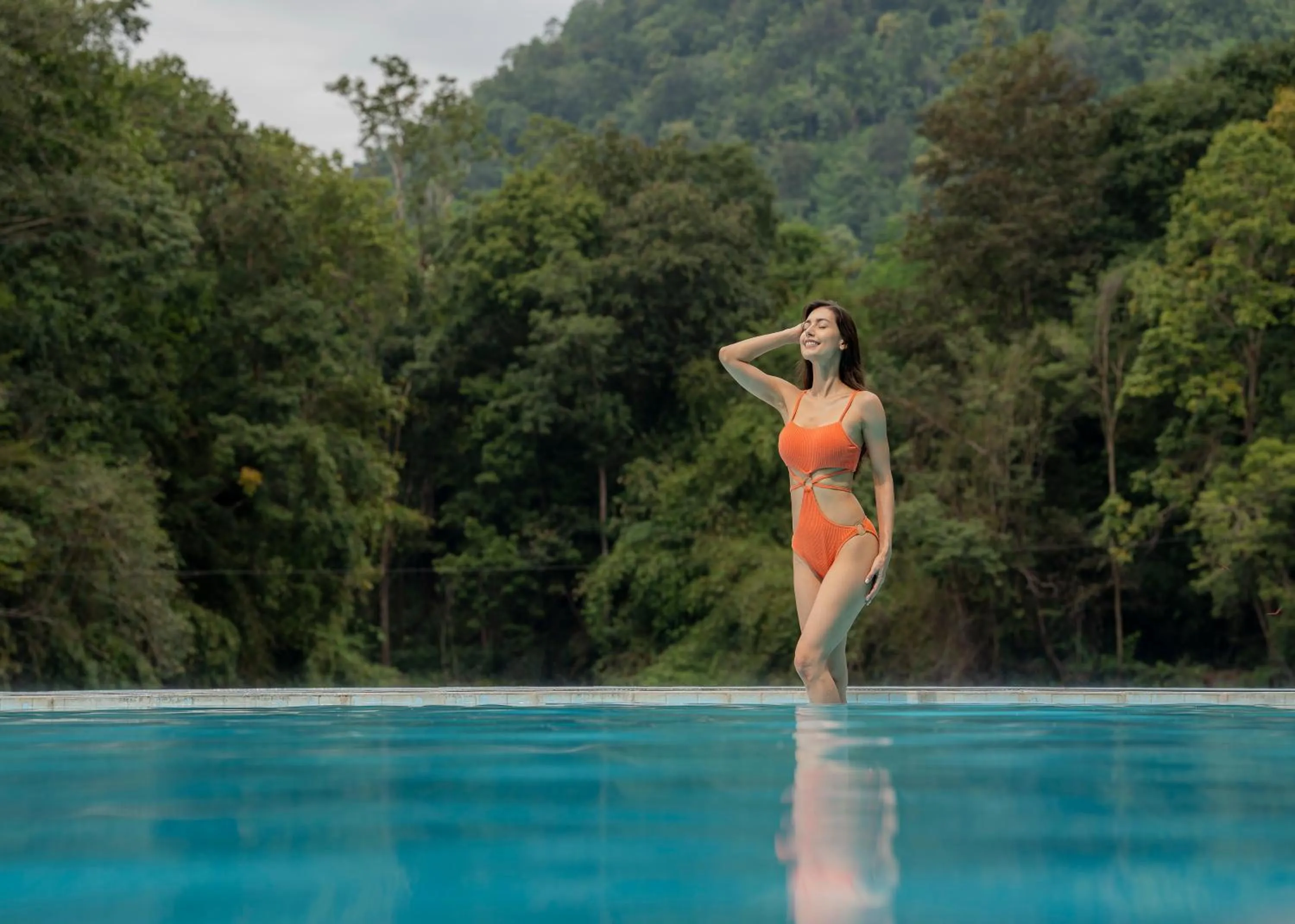 Natural landscape in Home Phutoey River Kwai Hotspring & Nature Resort