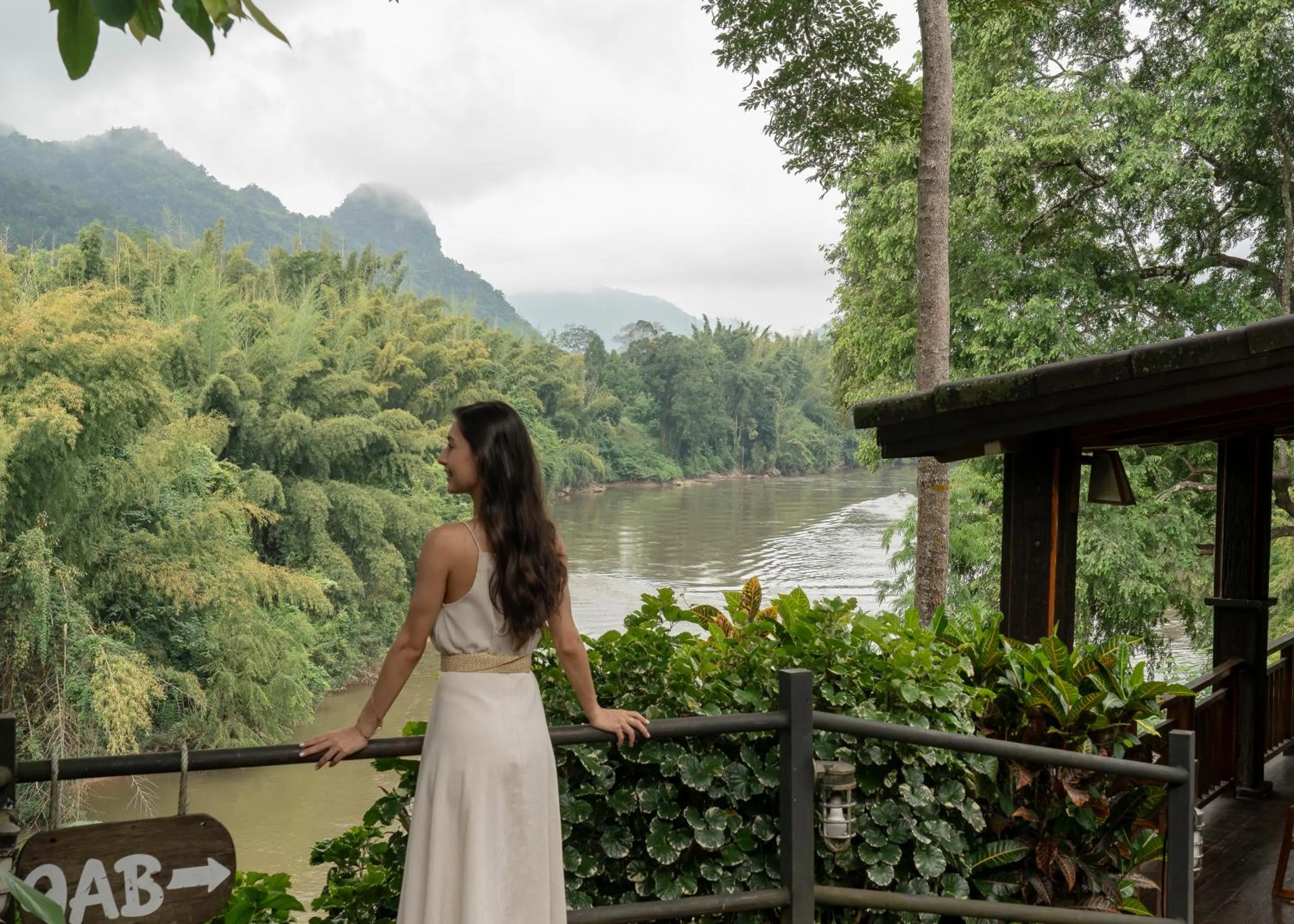 River view in Home Phutoey River Kwai Hotspring & Nature Resort