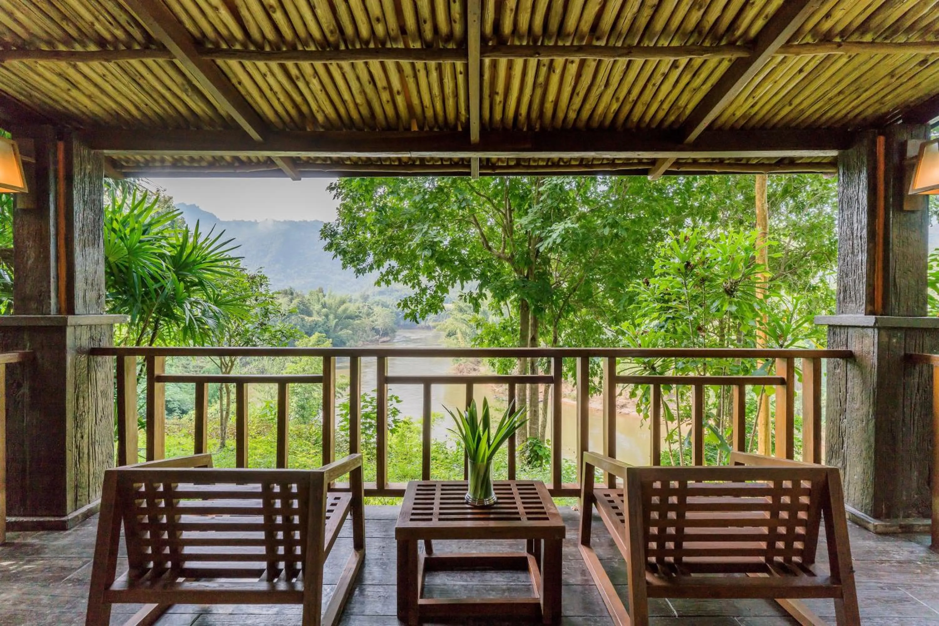 Balcony/Terrace in Home Phutoey River Kwai Hotspring & Nature Resort