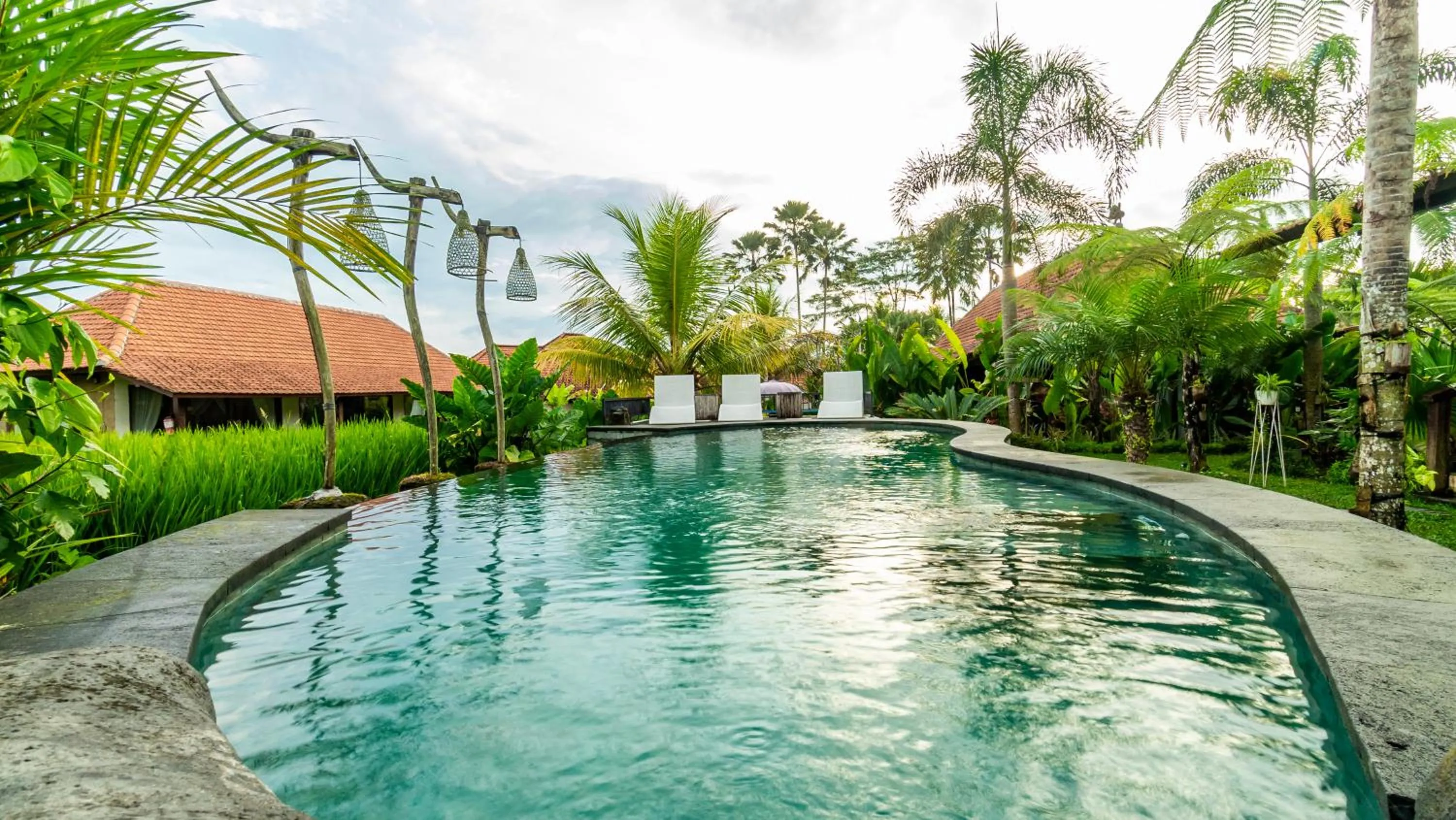 Pool view in Umakelod Sebatu Villas