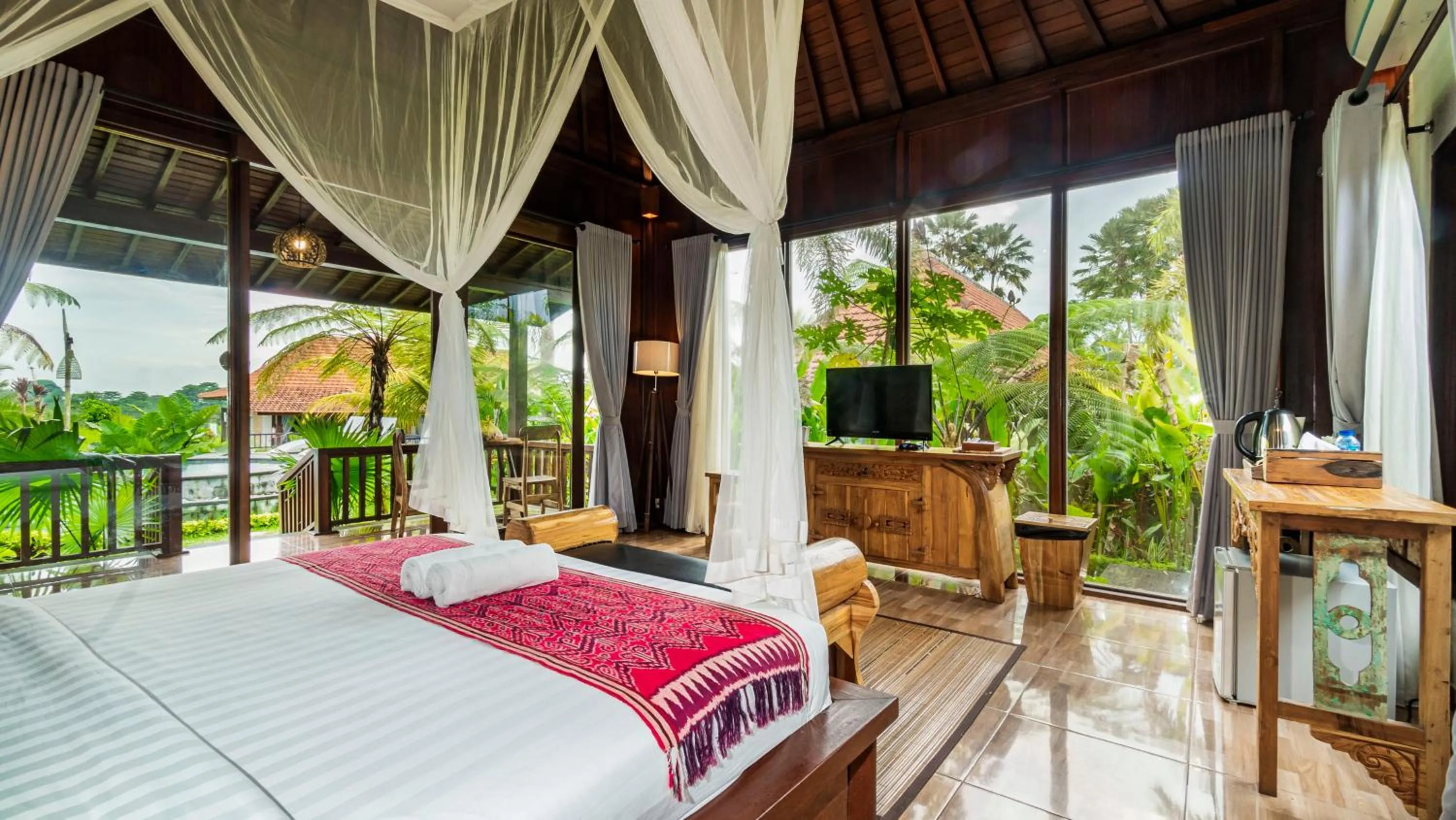 View (from property/room), Bed in Umakelod Sebatu Villas