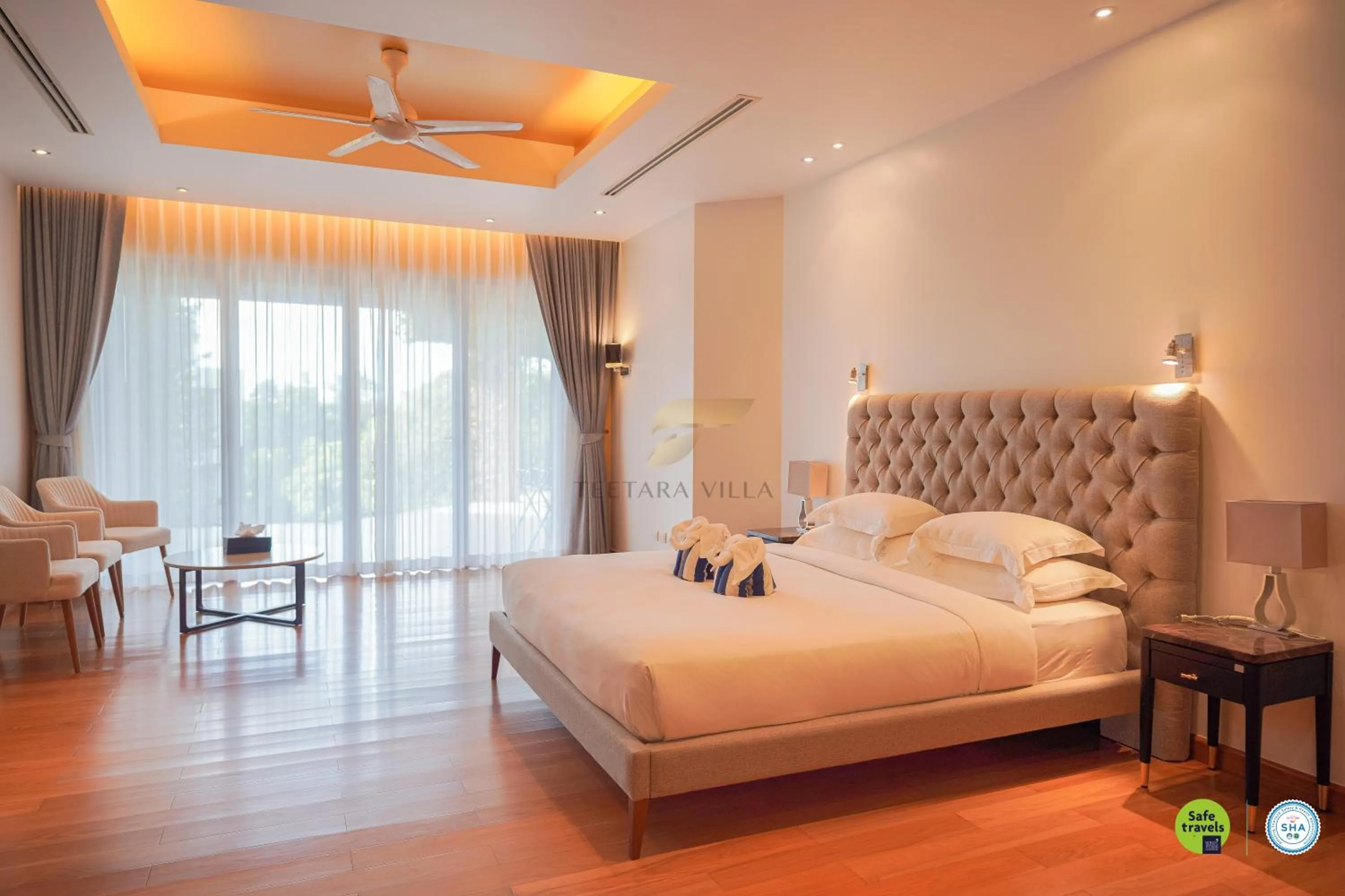 Bed in Teetara Villa Patong