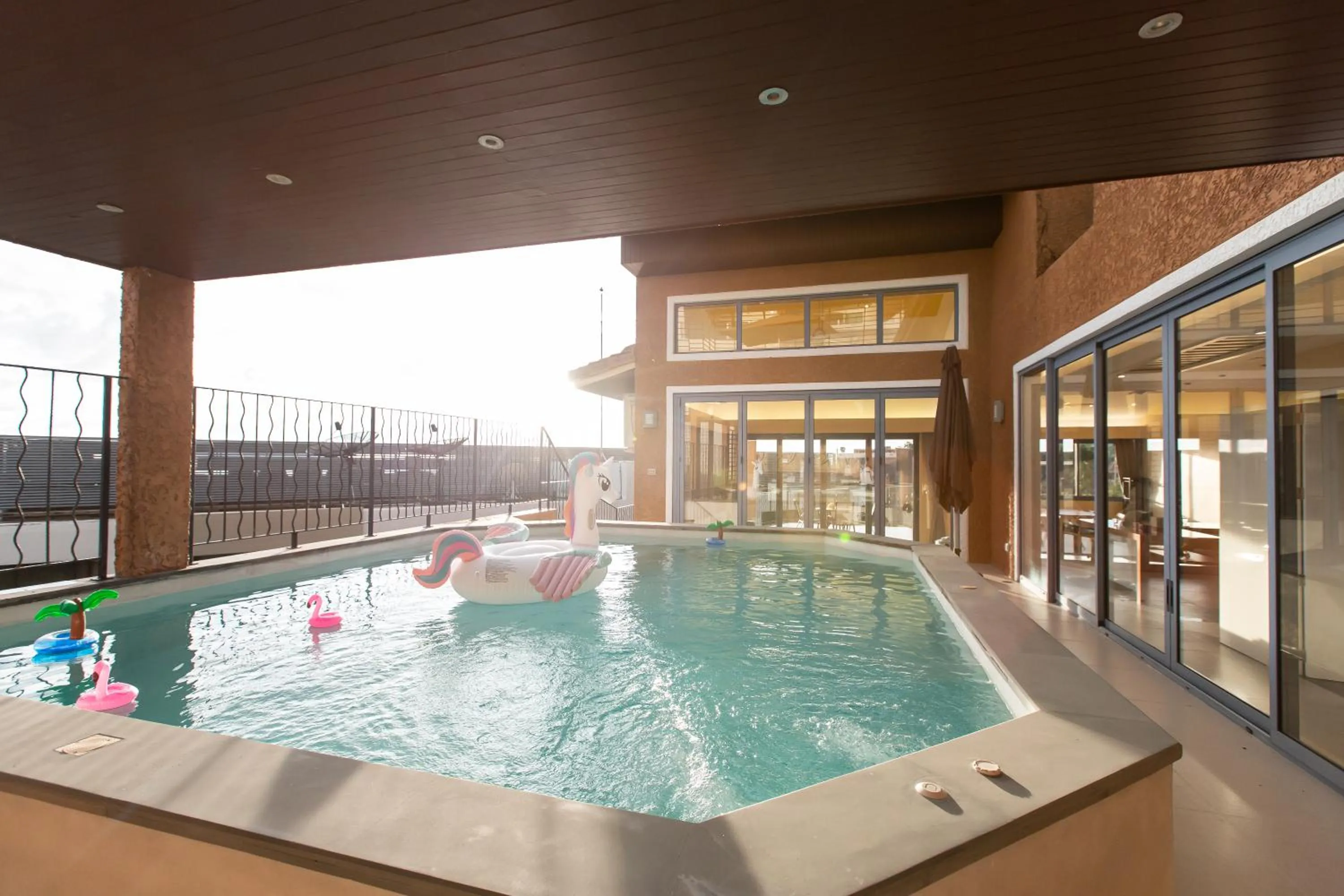 Pool view in Teetara Villa Patong