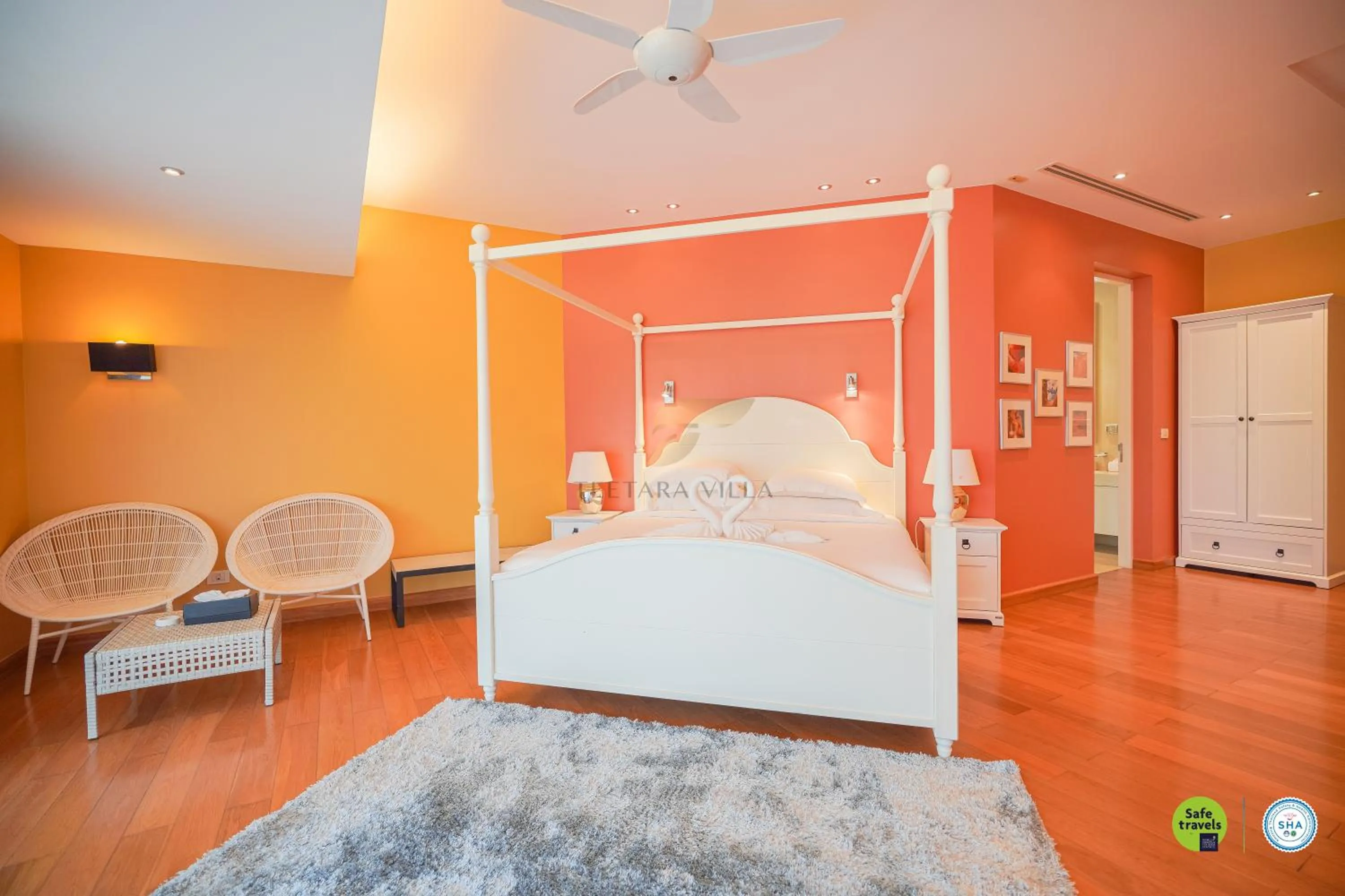 Bed in Teetara Villa Patong